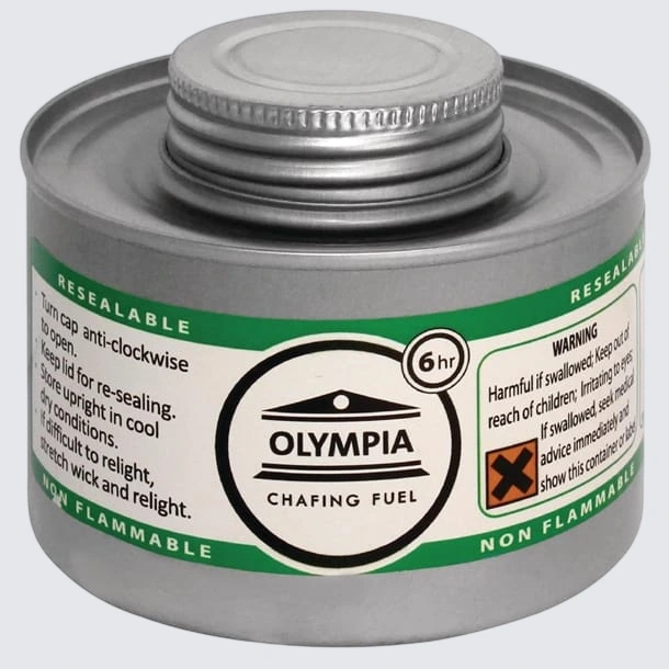 Olympia CB735 Chafing Liquid Fuel 6 Hour (Pack 12) commercial kitchen equipment