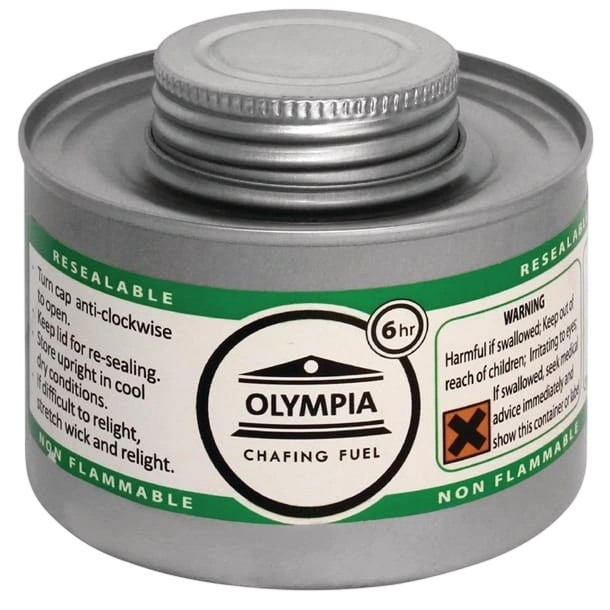Olympia CB735 Chafing Liquid Fuel 6 Hour (Pack 12) commercial kitchen equipment