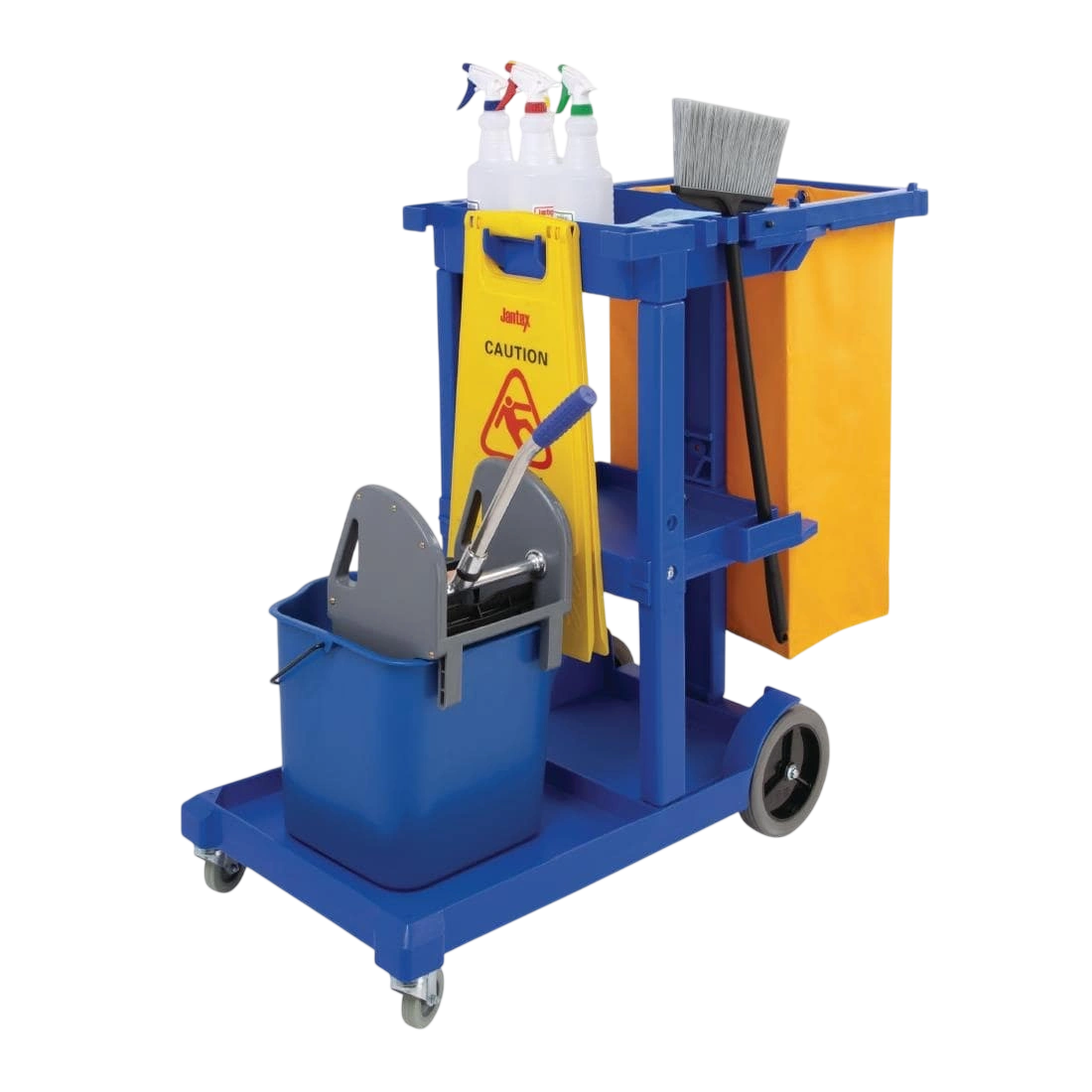 Jantex L683 Blue Janitorial Cleaning Trolley | Commercial Cleaning Cart commercial kitchen equipment