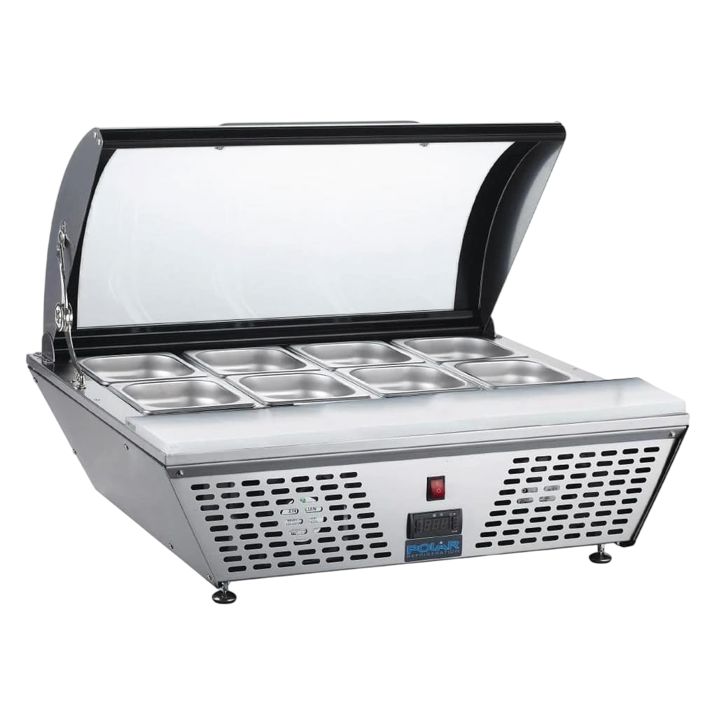 Polar GP293-A G-Series Countertop Prep Fridge | 4 x GN 1/3 | 67L | 0°C–12°C commercial kitchen equipment