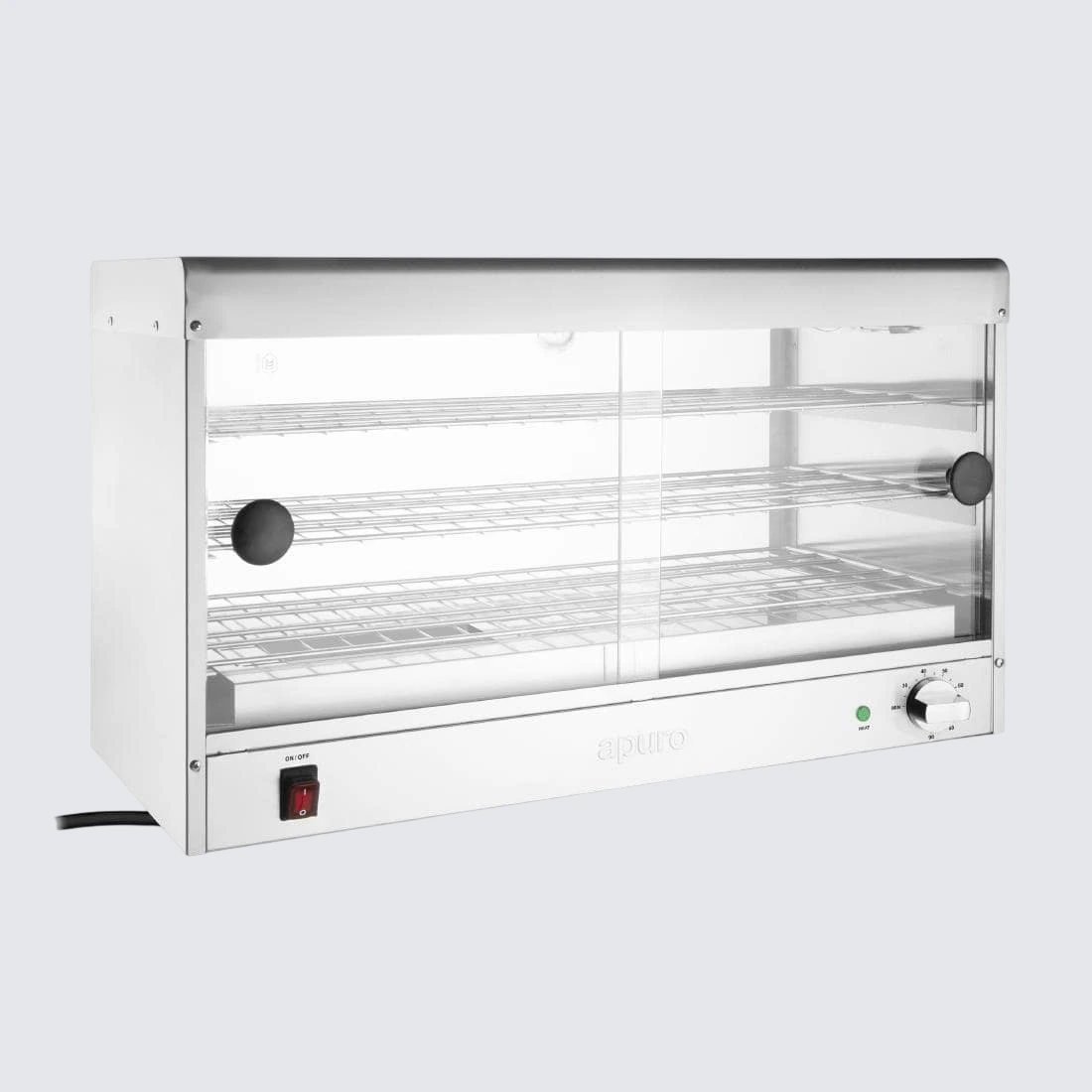 Apuro CJ559-A Pie Warmer Cabinet | 60 Pie Display Warmer commercial kitchen equipment