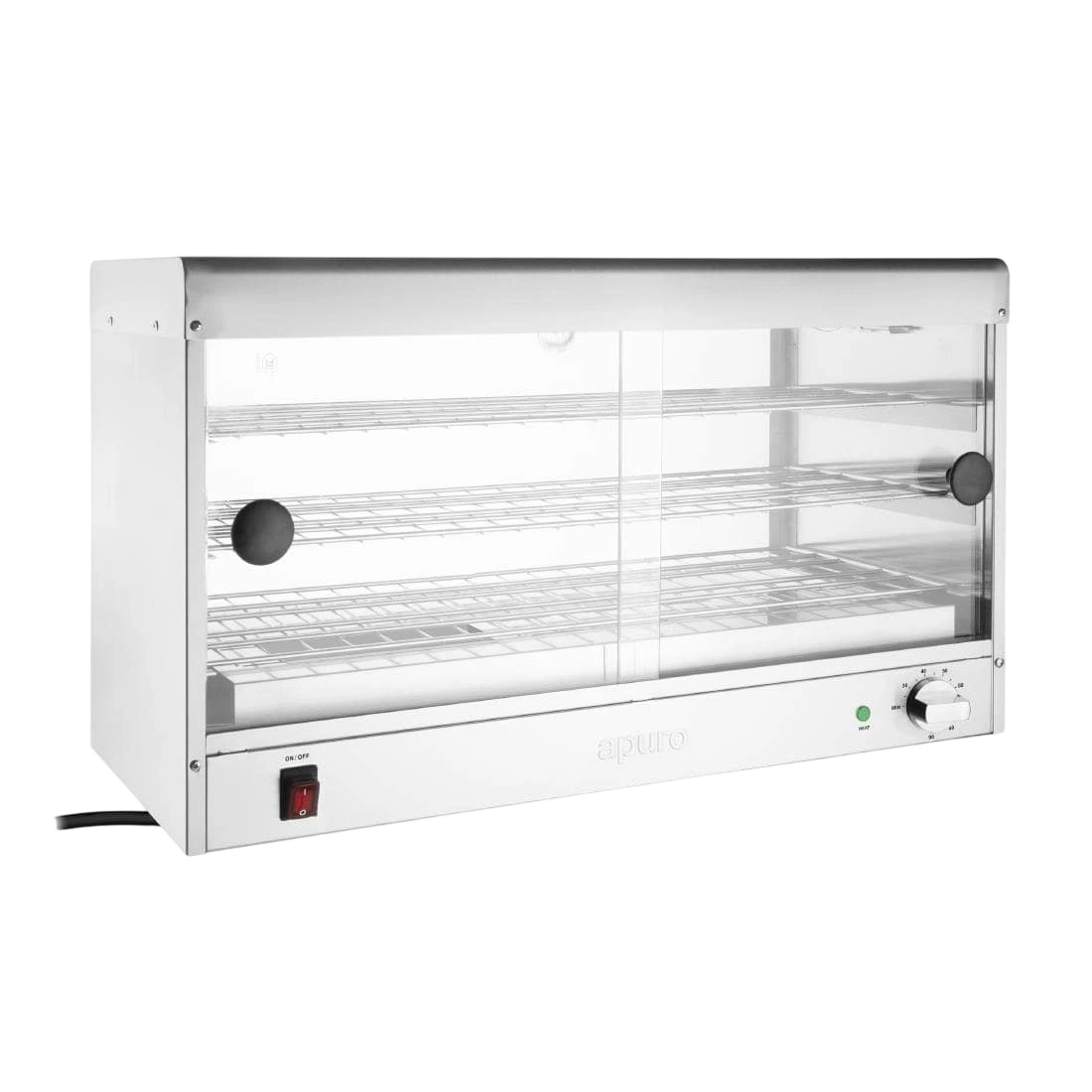 Apuro CJ559-A Pie Warmer Cabinet | 60 Pie Display Warmer commercial kitchen equipment