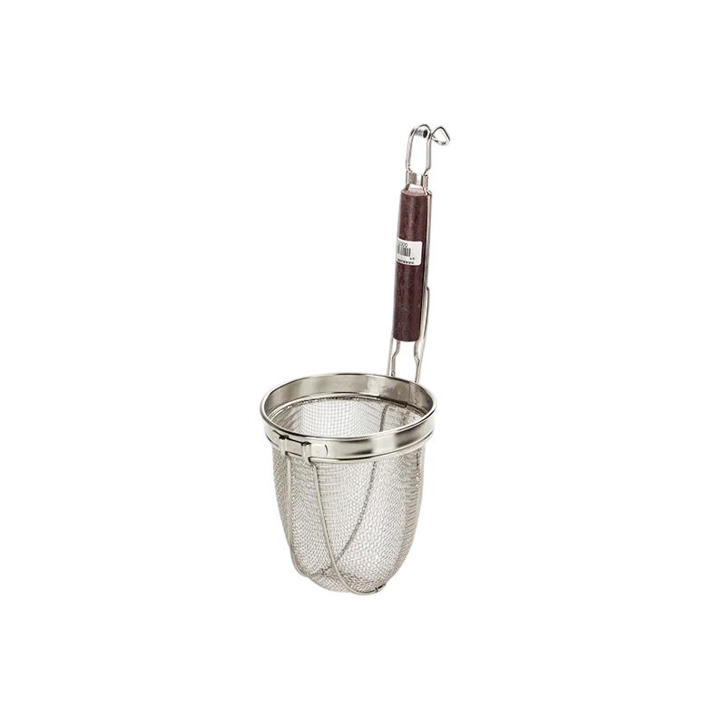 Kitchen Knock 000782 Noodle Basket Mesh - Heavy Duty - Wooden Handle