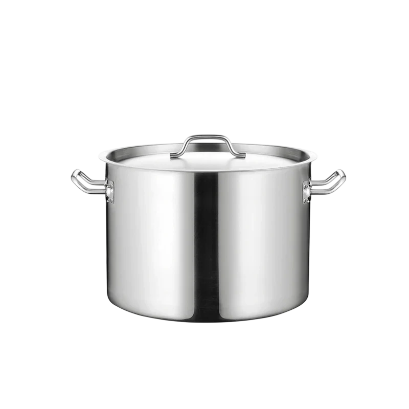 Kitchen Knock 073206 Stock Pot - (03) - IH - S/S 304 Stainless Steel 24L - 240mm*360mm*1.0mm