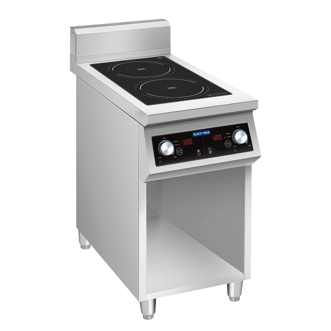 Electmax EIC7-400P Induction 2-Burner Cooker – 2×5kW, Splashback commercial kitchen equipment