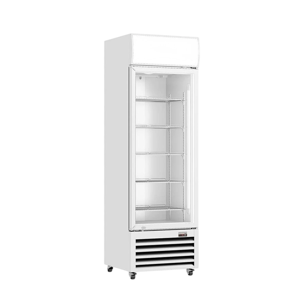 Thermaster LG-370P Single Glass Door Fridge – 370L, LED Light Box, Colourbond commercial kitchen equipment