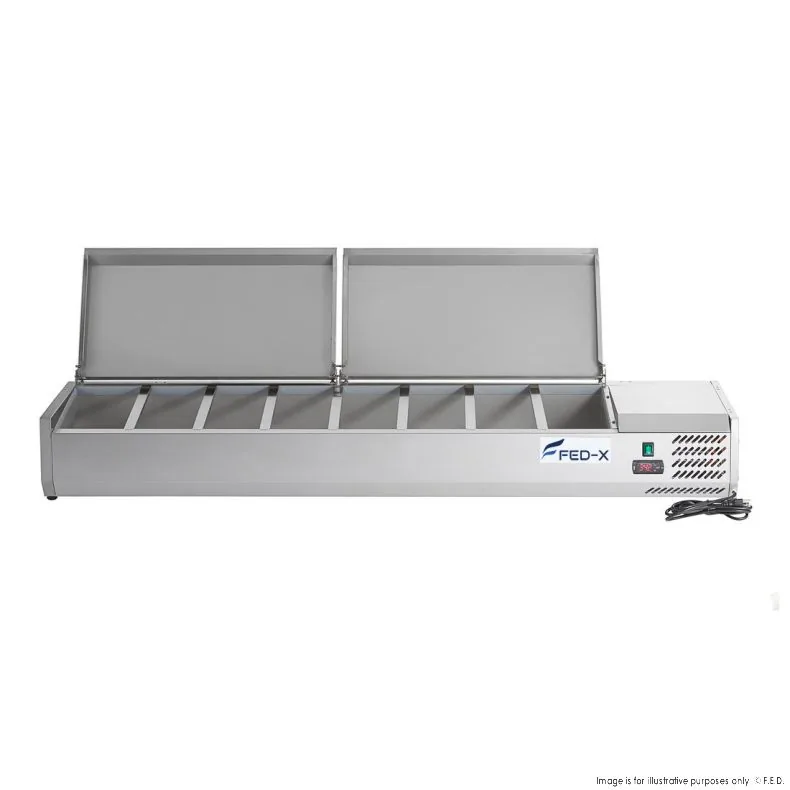 FED-X XVRX1800/380S Benchtop Salad Bar - Front View
