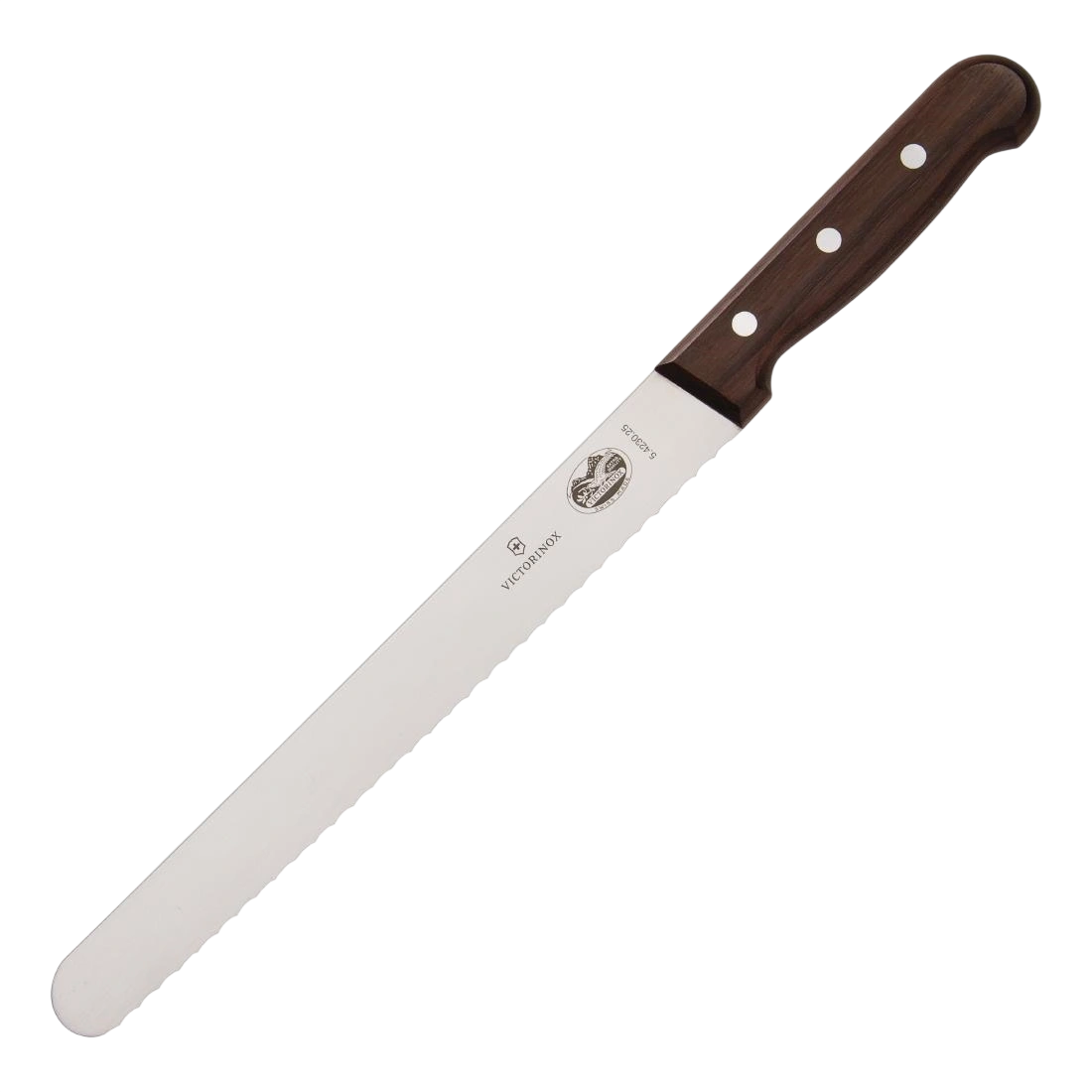 Victorinox C630 Rosewood Serrated Slicer Knife – 254mm, Swiss Made commercial kitchen equipment