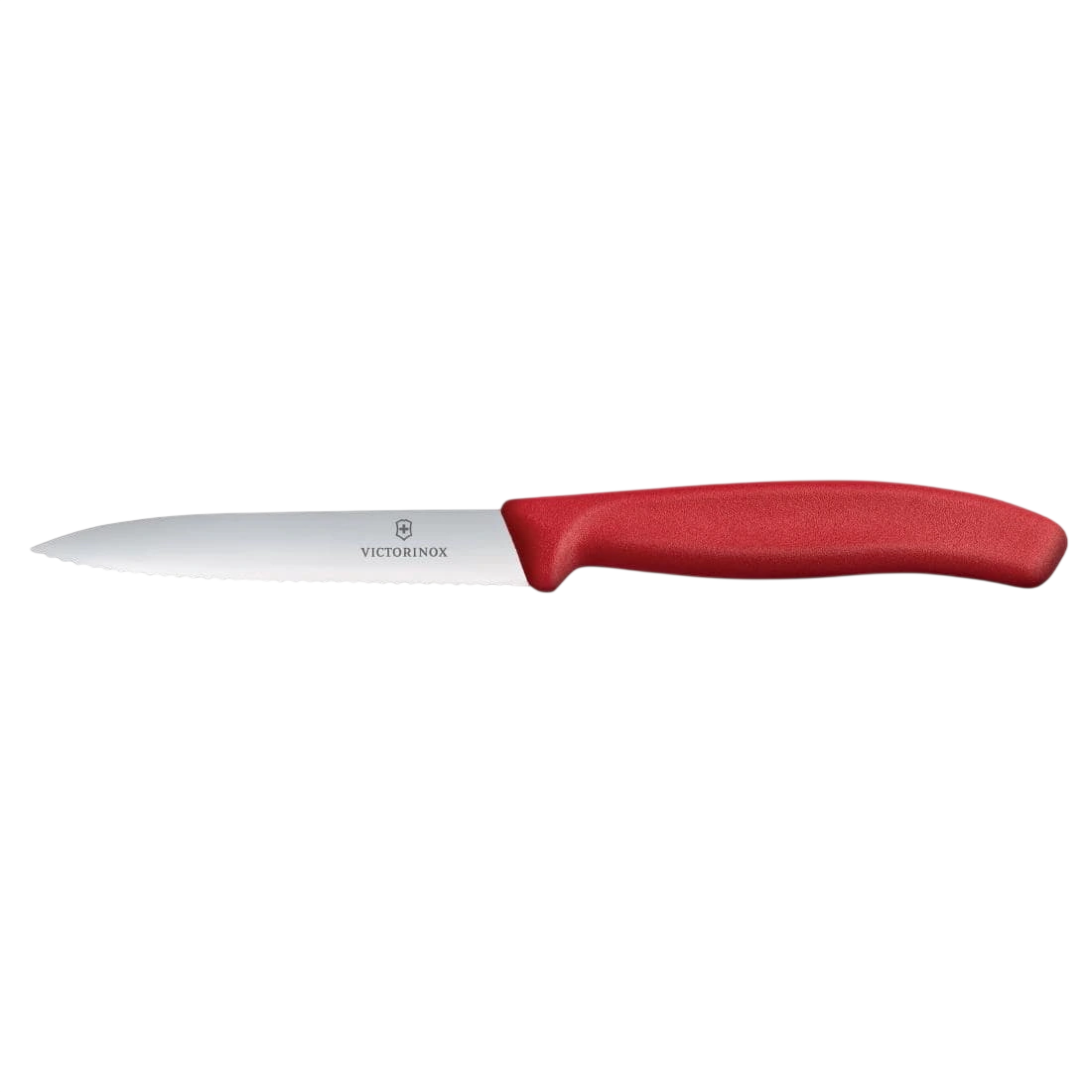 Victorinox Swiss Precision Wavy Edge Paring Knife - Red 100mm commercial kitchen equipment