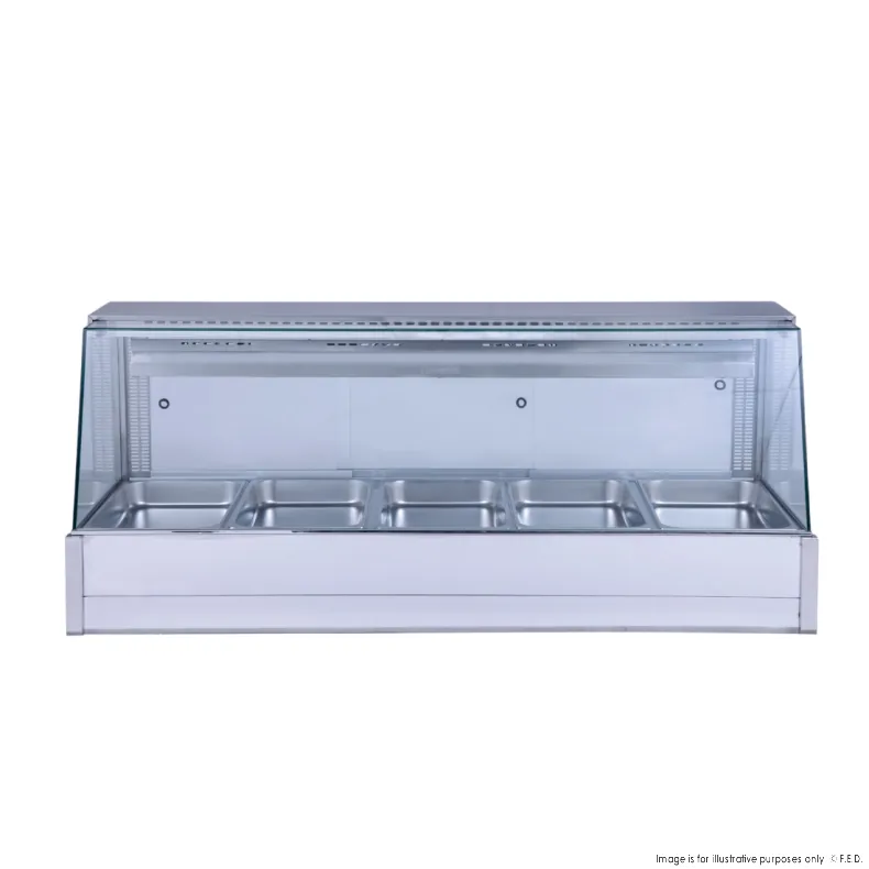Bonvue BM17TC angled countertop wet and dry bain marie