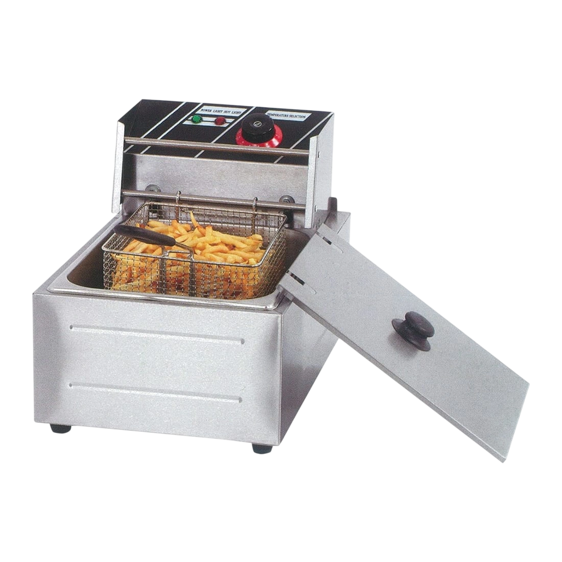 Electmax TEF-81KW 6L Single Tank Electric Fryer – 10A Benchtop Fryer commercial kitchen equipment