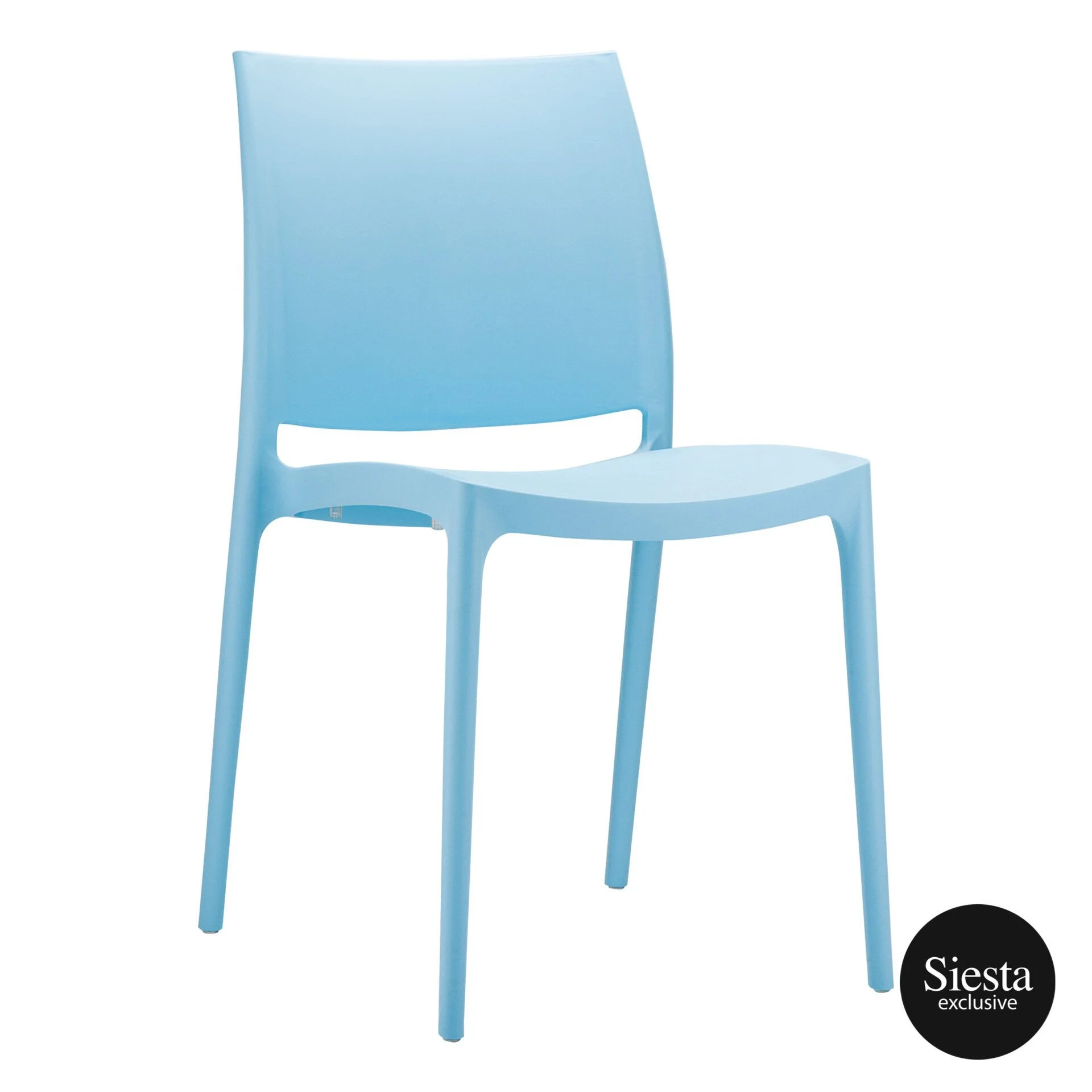 Light Blue Commercial Chair - Siesta Maya - Coastal Vibe commercial kitchen equipment