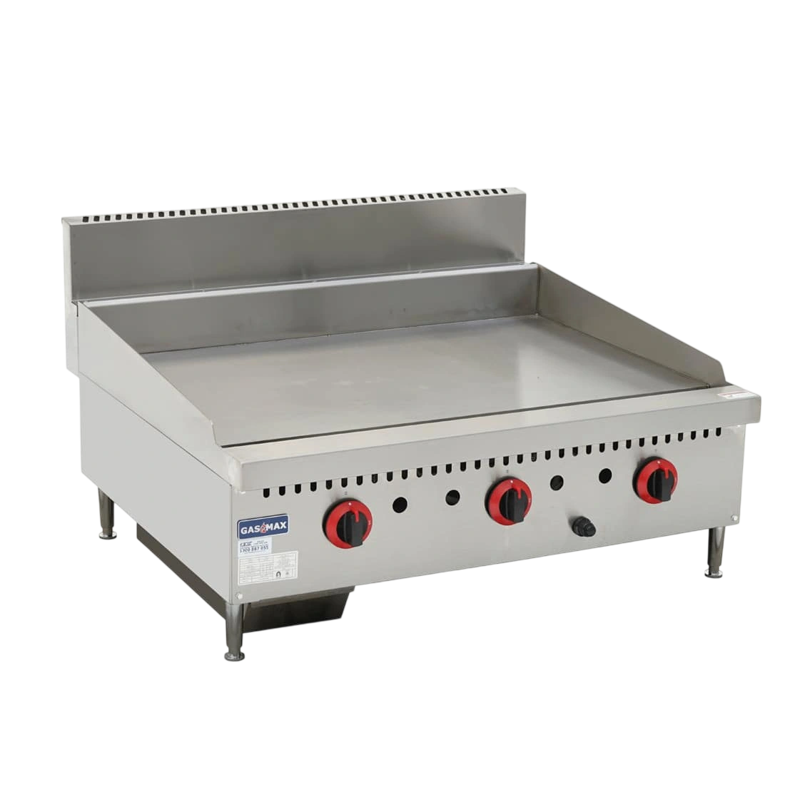 Gasmax GG-36LPG 3 burner LPG commercial griddle top