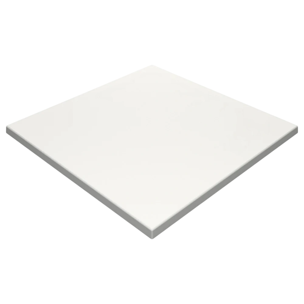 White Werzalit Duratop 800mm Square Tabletop - Durable & Weatherproof commercial kitchen equipment