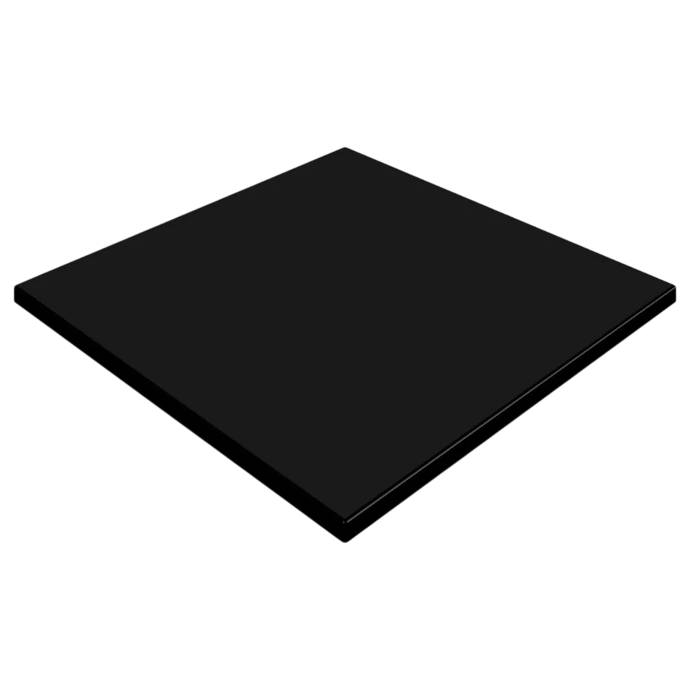 Werzalit Duratop 600mm Black Square Tabletop - Compact & Durable commercial kitchen equipment