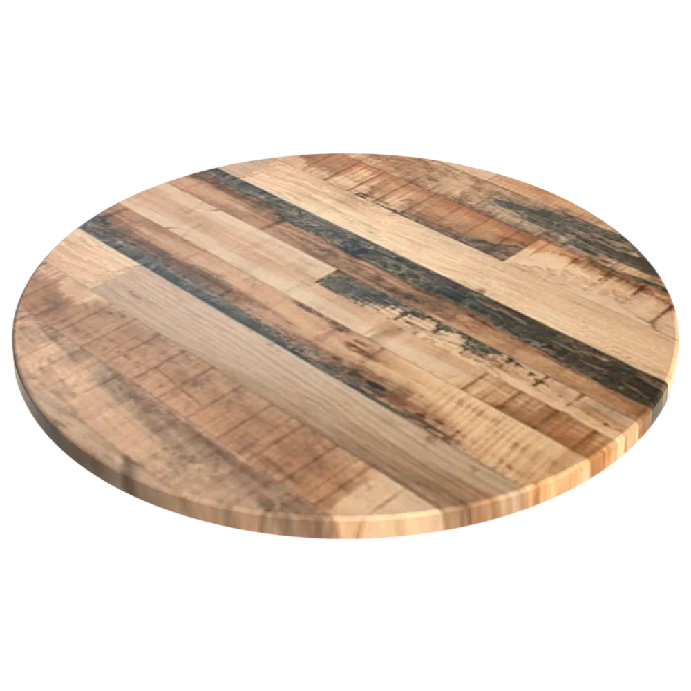 Werzalit Rustic Kansas Tabletop - 800mm Round - Durable & Stylish Pack of 2 commercial kitchen equipment