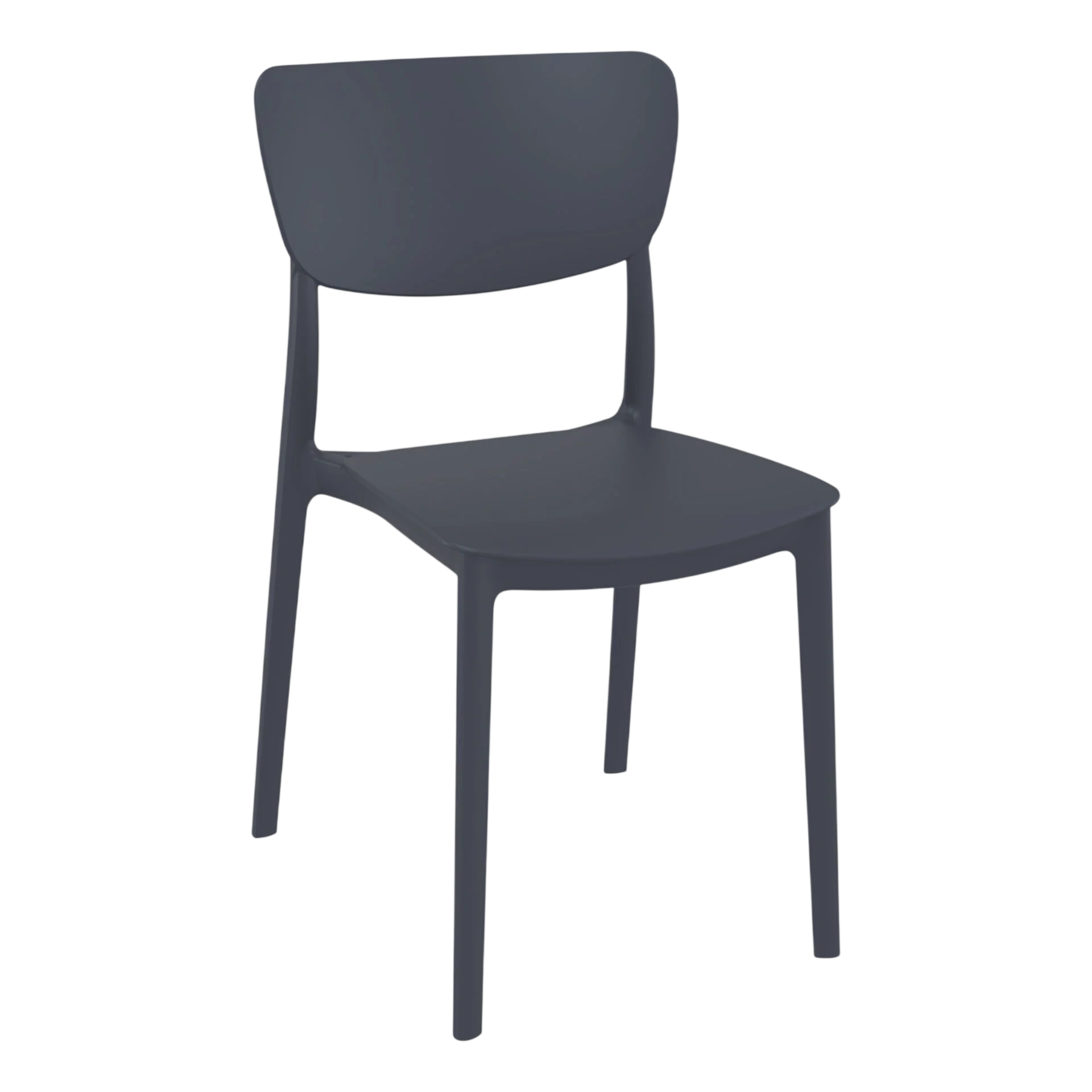 Commercial Grade Anthracite Monna Chair - Heavy Duty One-Piece Chair by Siesta, Turkey commercial kitchen equipment