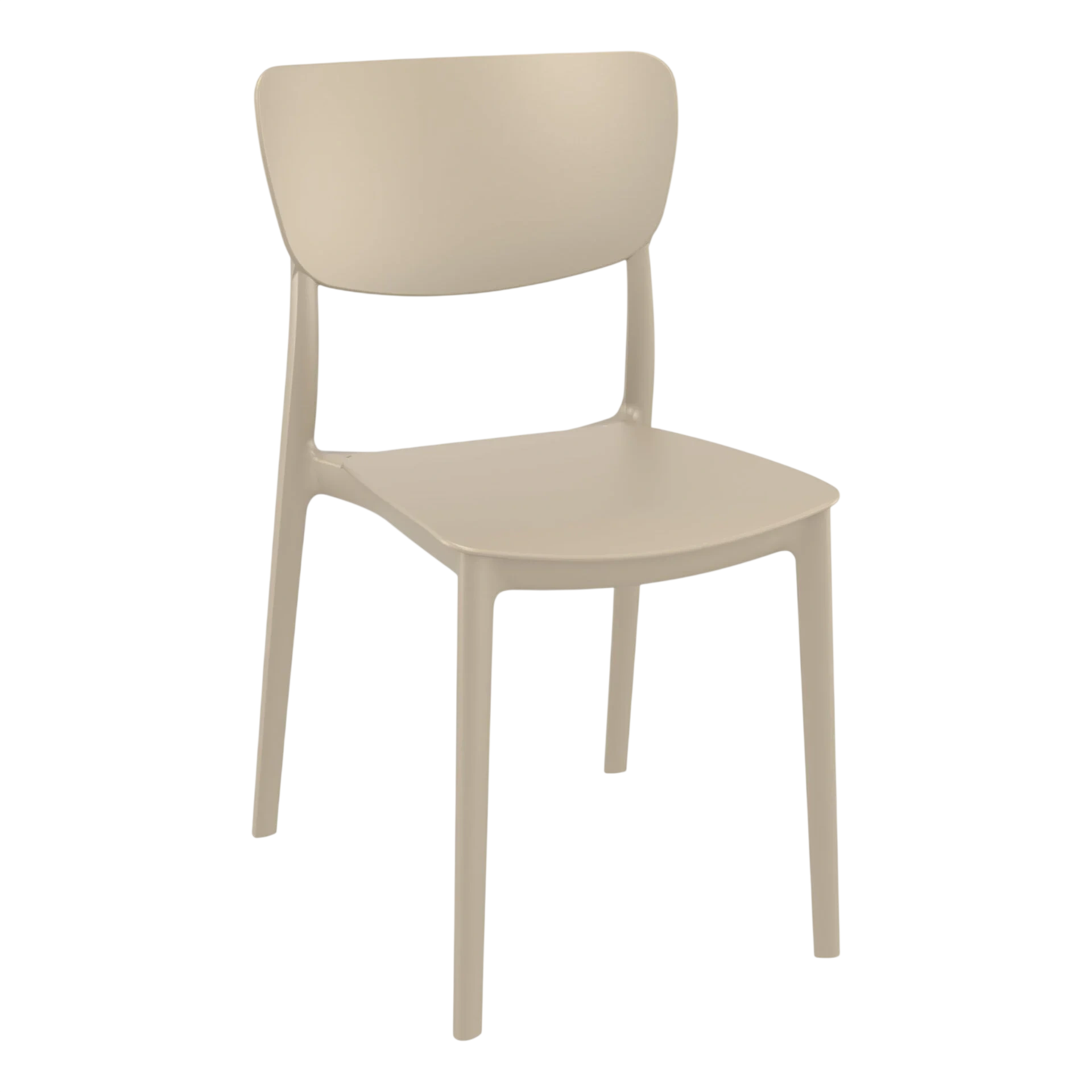 Commercial Grade Taupe Monna Chair - Heavy Duty One-Piece Chair by Siesta, Turkey commercial kitchen equipment