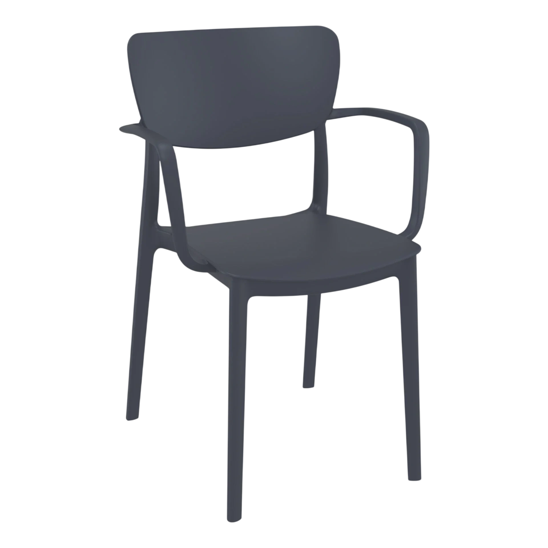 Commercial Grade Anthracite Lisa Armchair - Heavy Duty One-Piece Armchair by Siesta, Turkey commercial kitchen equipment