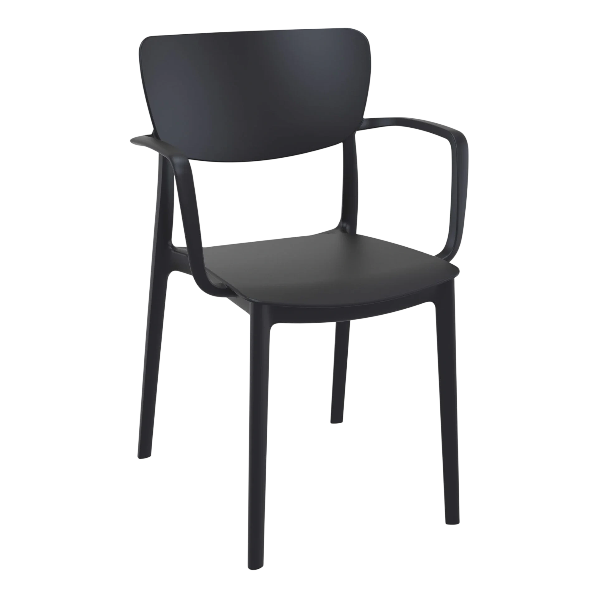 Commercial Grade Black Lisa Armchair - Heavy Duty One-Piece Armchair by Siesta, Turkey commercial kitchen equipment