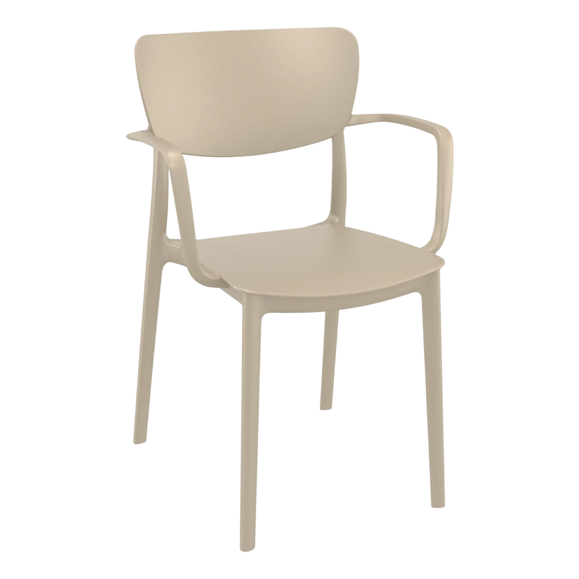 Commercial Grade Taupe Lisa Armchair - Heavy Duty One-Piece Armchair by Siesta, Turkey commercial kitchen equipment