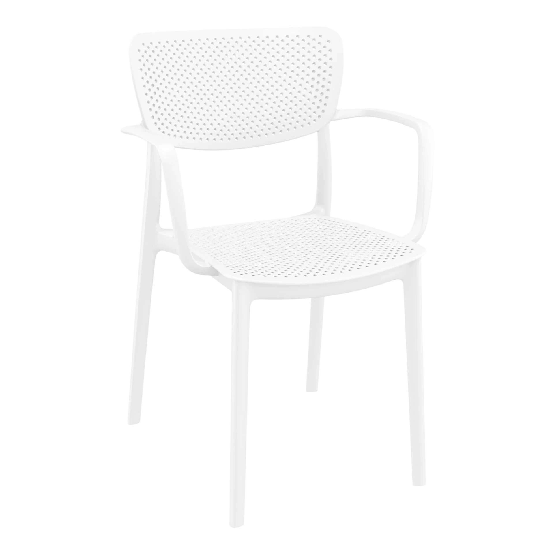 Commercial Grade White Lisa Armchair - Heavy Duty One-Piece Armchair by Siesta, Turkey commercial kitchen equipment