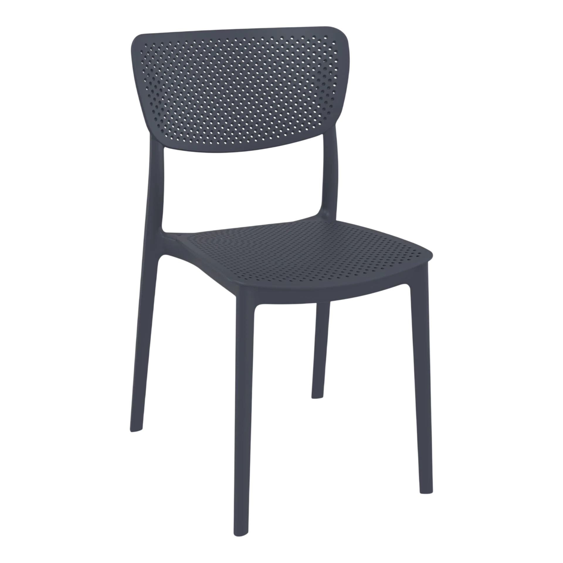 Commercial Grade Anthracite Lucy Chair - Heavy Duty One-Piece Chair by Siesta, Turkey commercial kitchen equipment