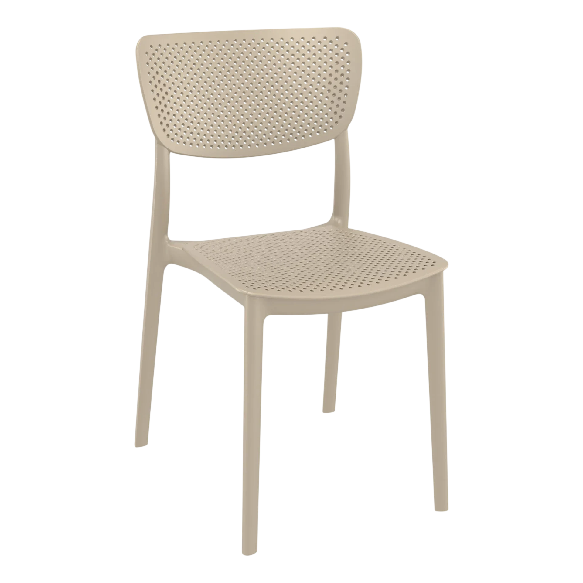 Commercial Grade Taupe Lucy Chair - Heavy Duty One-Piece Chair by Siesta, Turkey commercial kitchen equipment