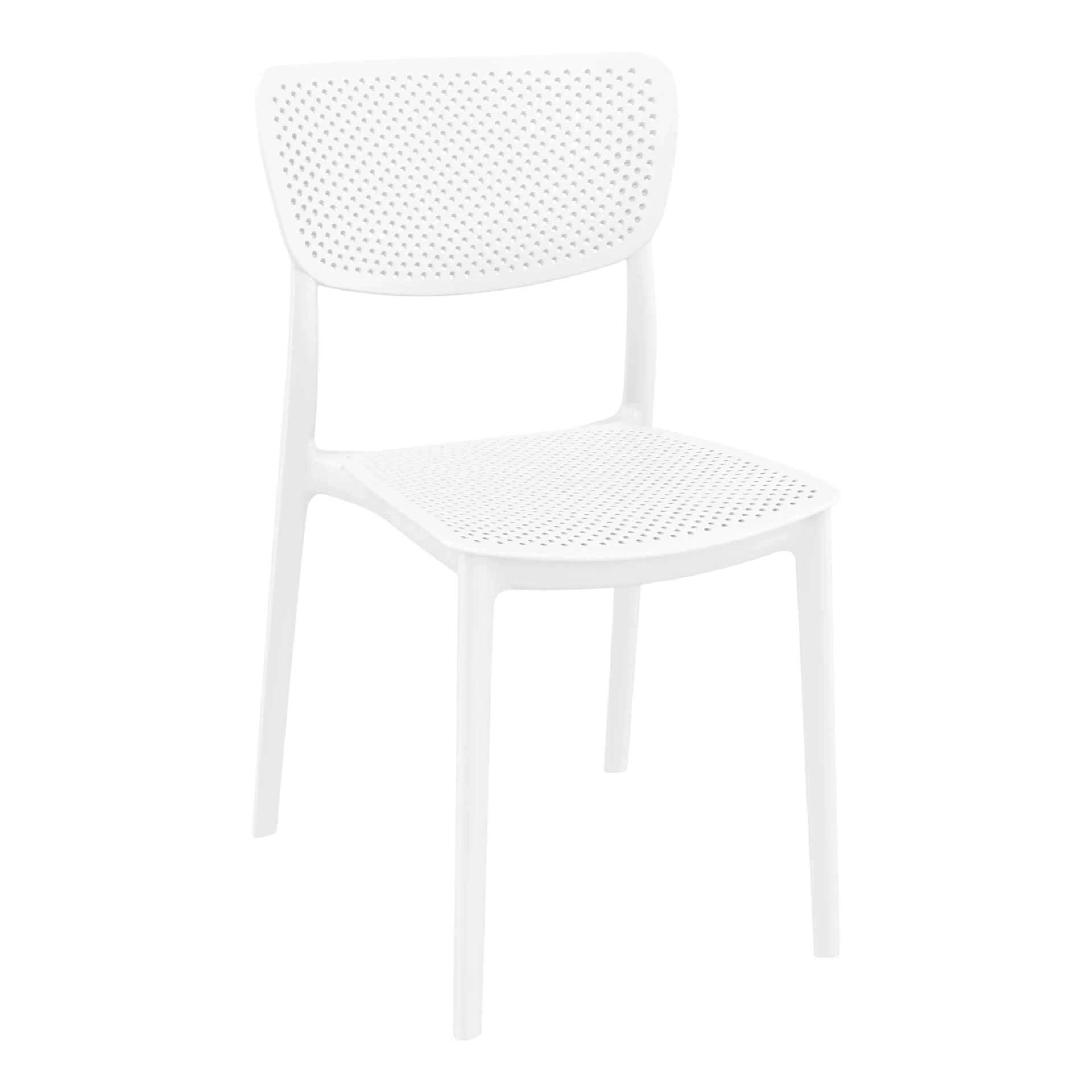 Commercial Grade White Lucy Chair - Heavy Duty One-Piece Chair by Siesta, Turkey commercial kitchen equipment
