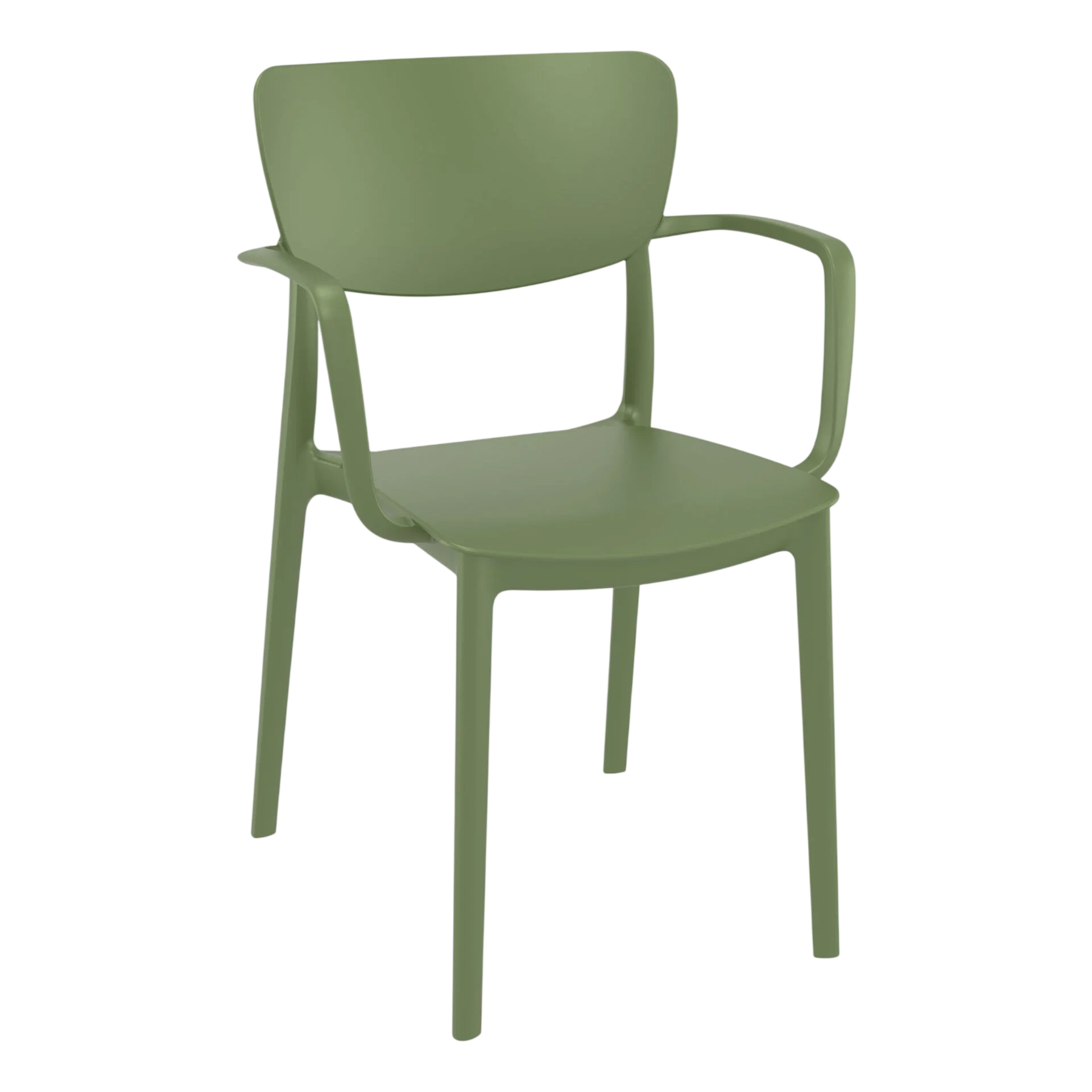 Commercial Grade Olive Green Lisa Armchair - Indoor and Outdoor Armchair by Siesta, Europe commercial kitchen equipment