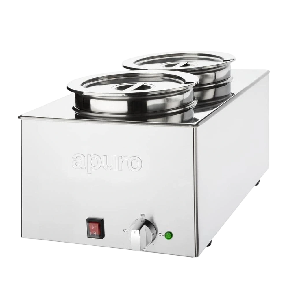 Apuro Bain Marie with Round Pots commercial kitchen equipment