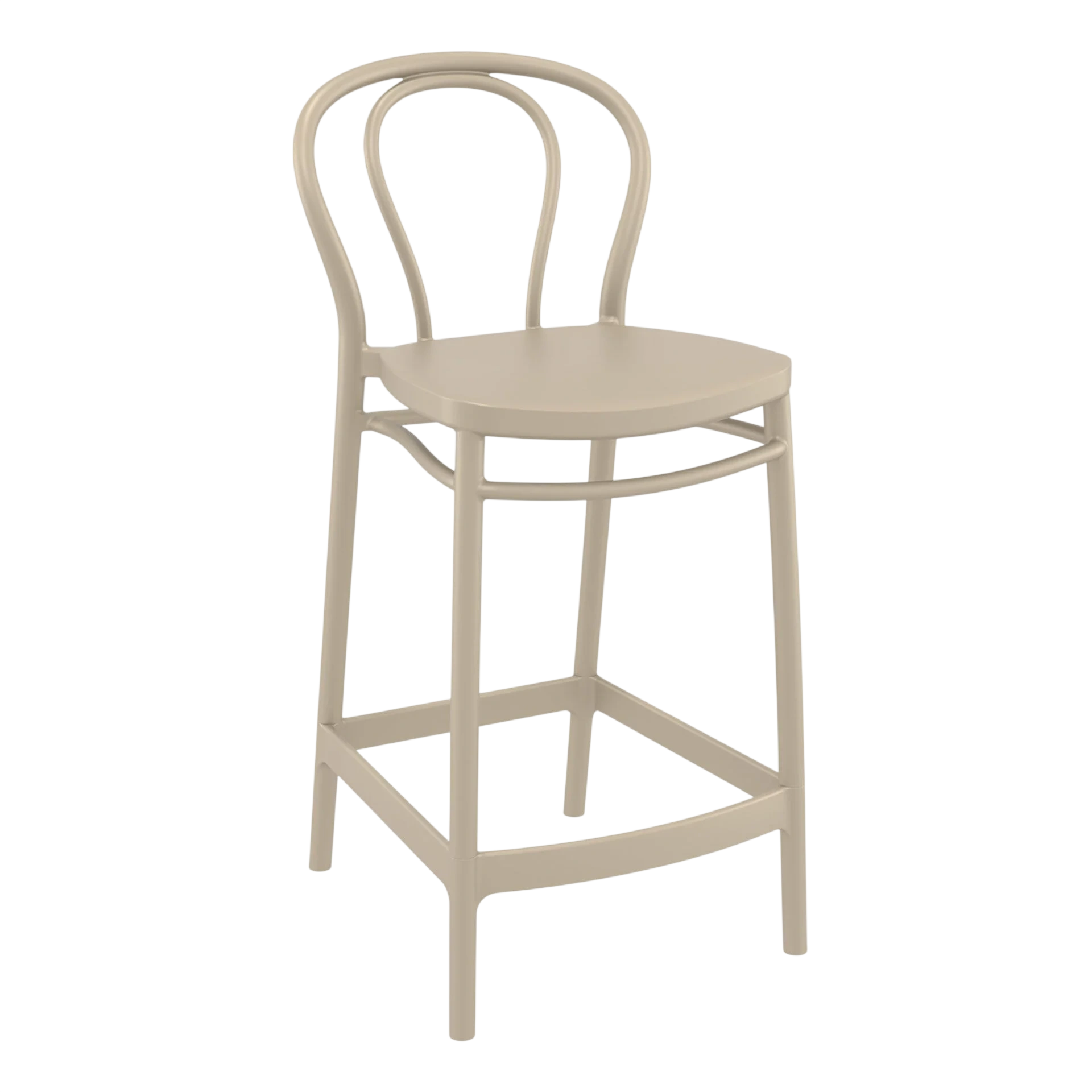 Commercial Grade Taupe Victor Barstool 65 - Heavy Duty Bar Stool by Siesta, Turkey commercial kitchen equipment