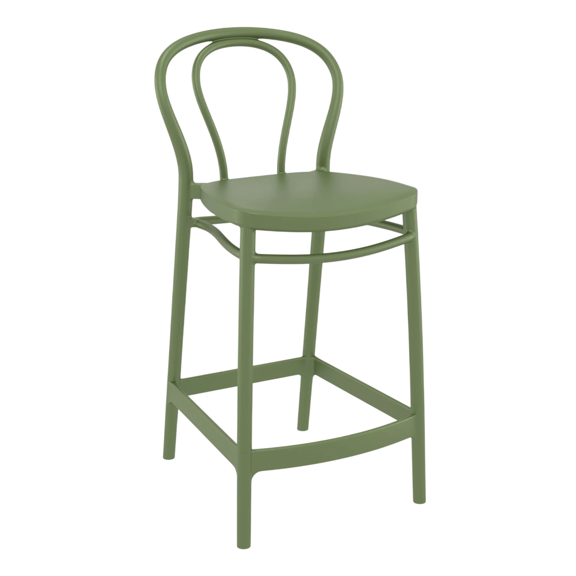 Commercial Grade Olive Green Victor Barstool 65 - Heavy Duty Bar Stool by Siesta, Turkey commercial kitchen equipment