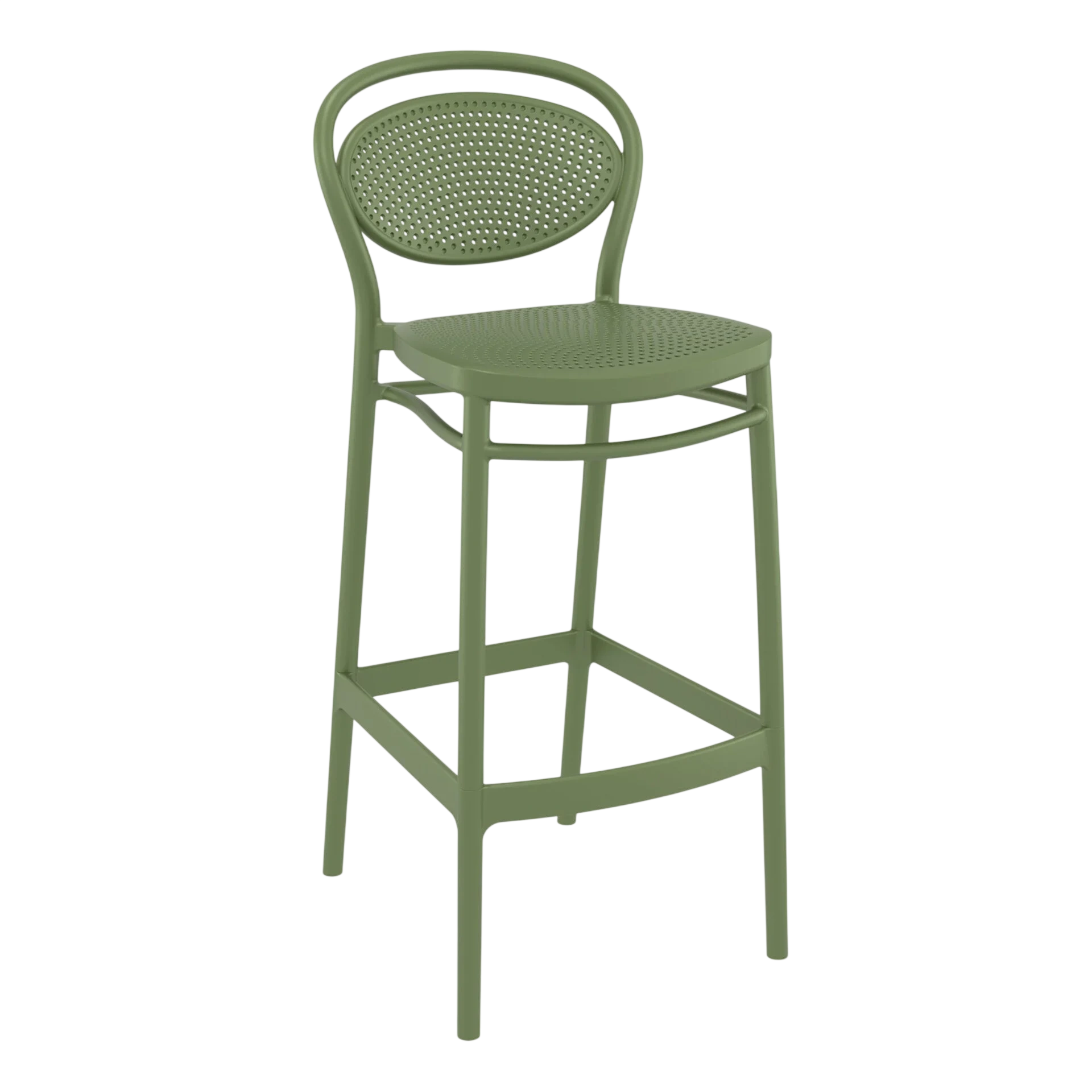 Commercial Grade Olive Green Marcel Barstool 75 - Heavy Duty Bar Stool by Siesta, Turkey commercial kitchen equipment
