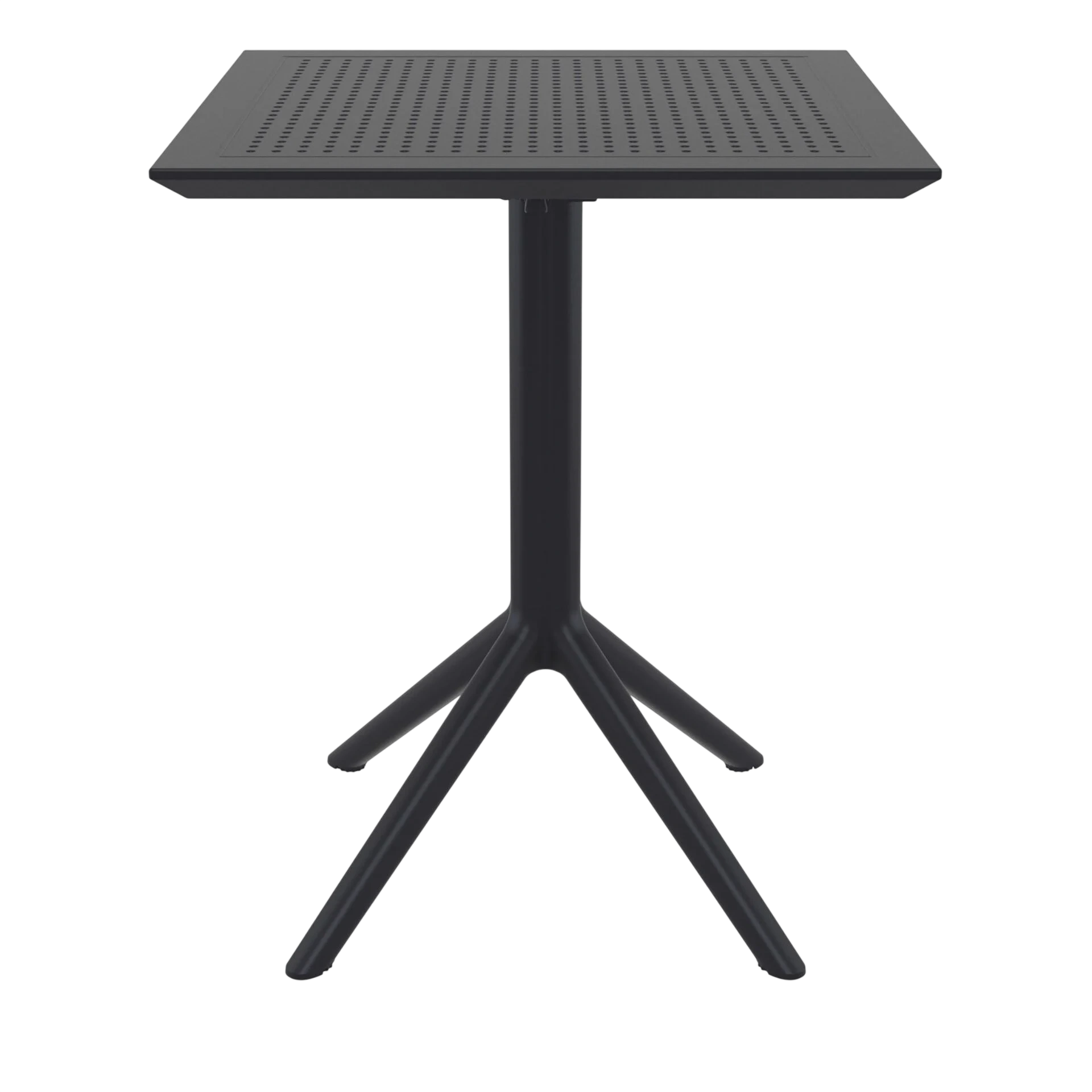 Siesta Sky Folding Table 60 Square - Black commercial kitchen equipment
