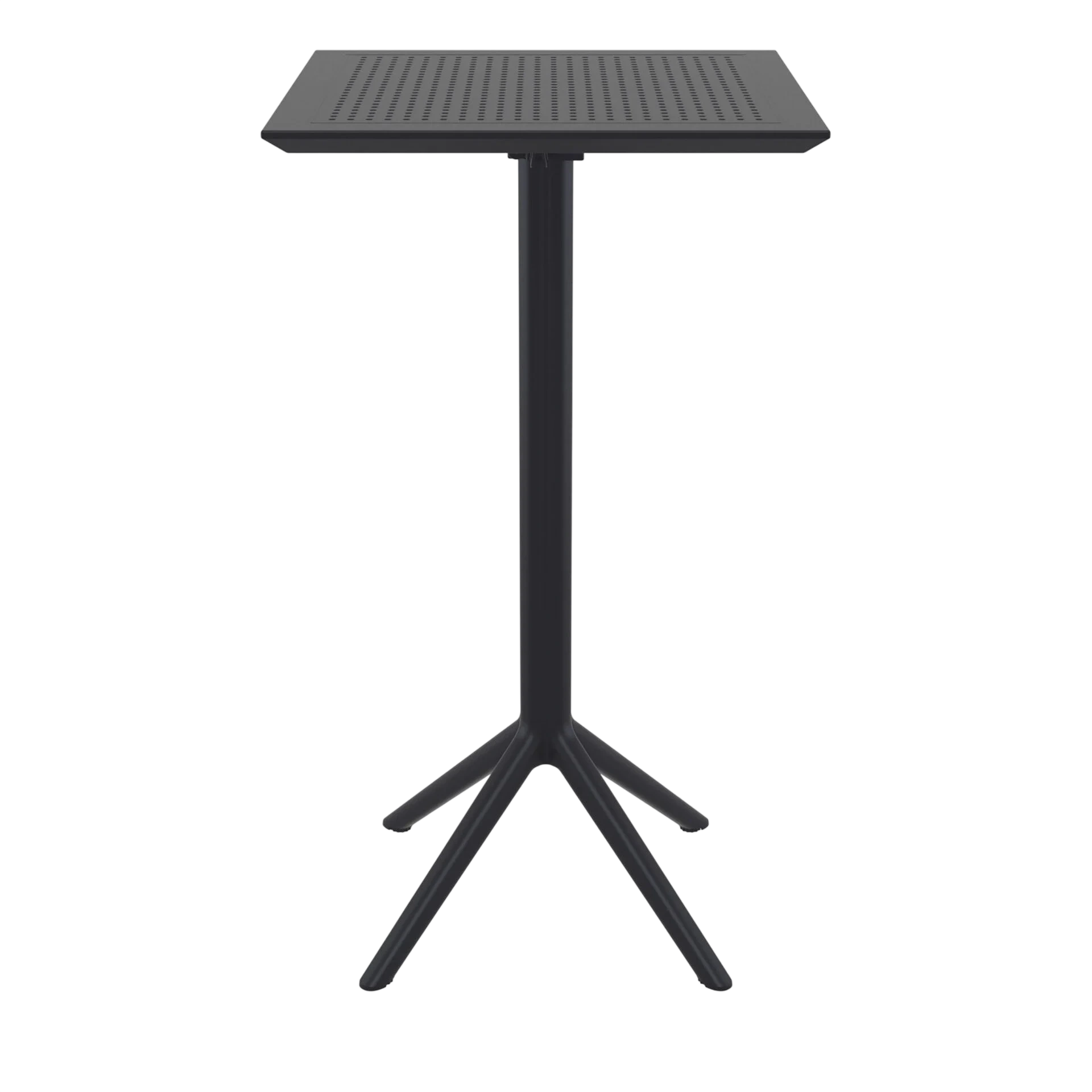 Siesta Sky Folding Bar Table 60 Square - Black commercial kitchen equipment