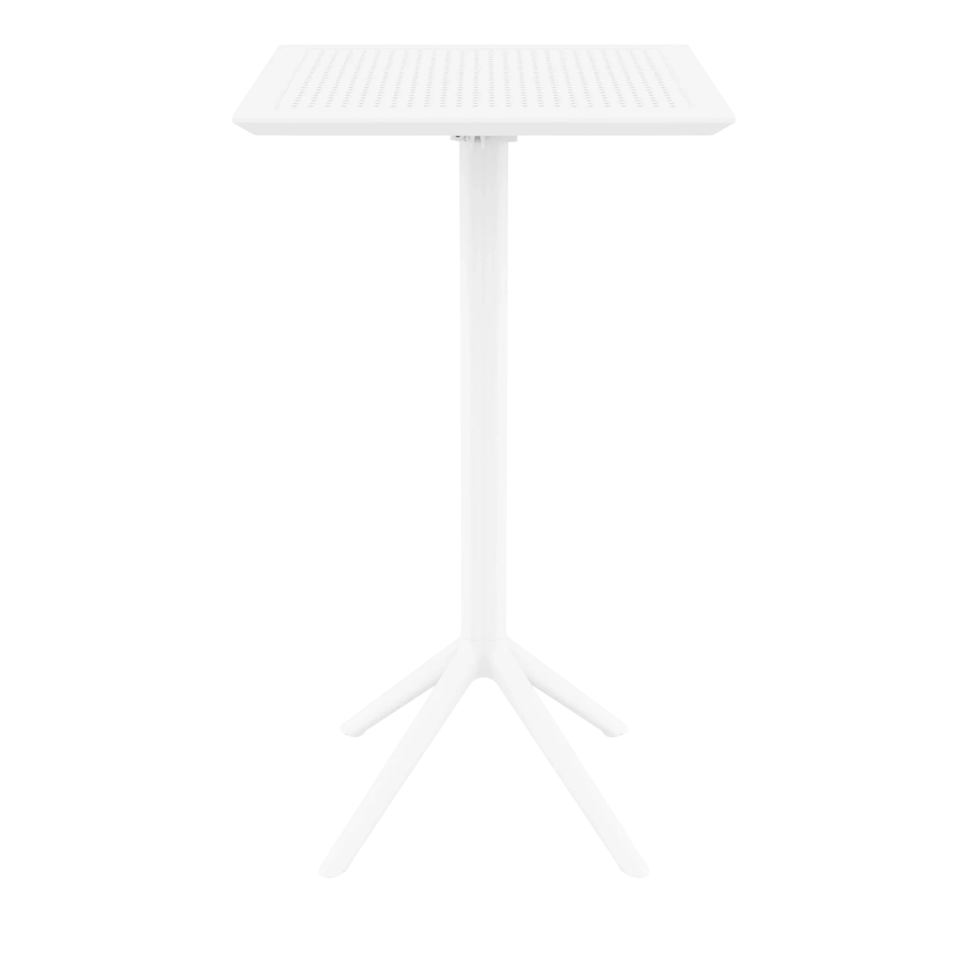 Siesta Sky Folding Bar Table 60 Square - White commercial kitchen equipment