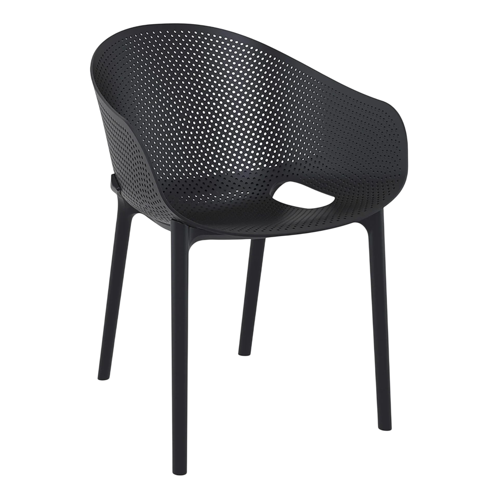Siesta Exclusive Sky Pro Chair in Elegant Black | UV Stabilised Polypropylene | Commercial commercial kitchen equipment