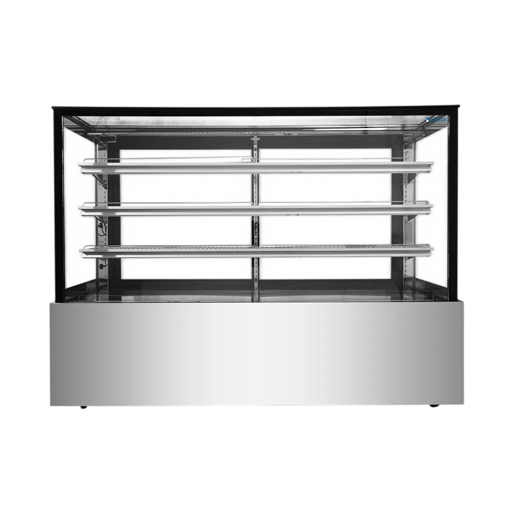 Bonvue SL860V chilled food display fridge, 1800mm wide, 870L, stainless steel with triple-glass – Australia