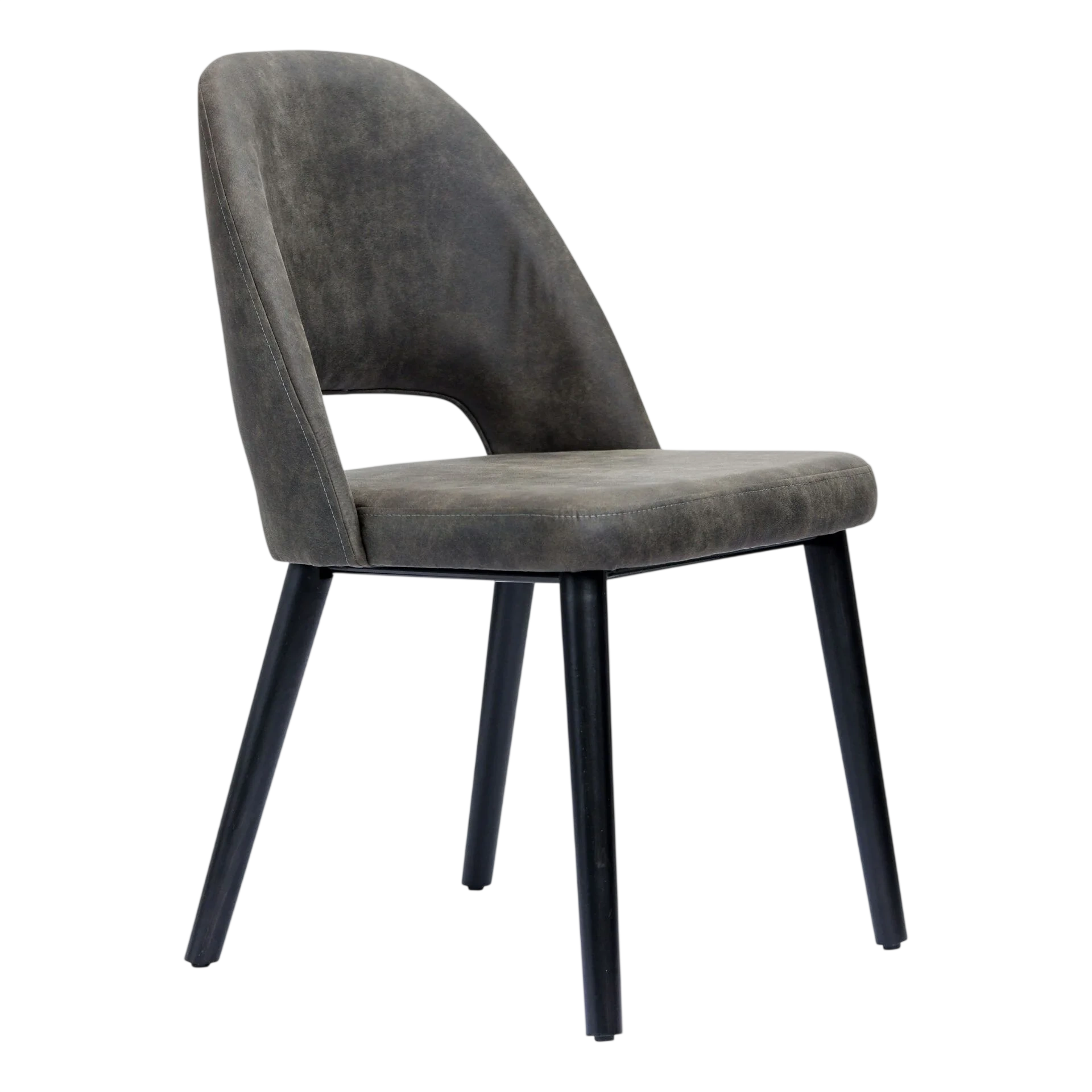 Semifreddo Chair - Black Legs/Charcoal Fabric commercial kitchen equipment