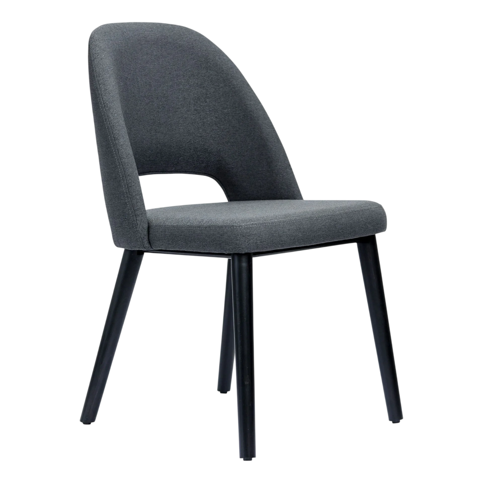 Semifreddo Chair - Black Legs/Anthracite Woven Fabric commercial kitchen equipment