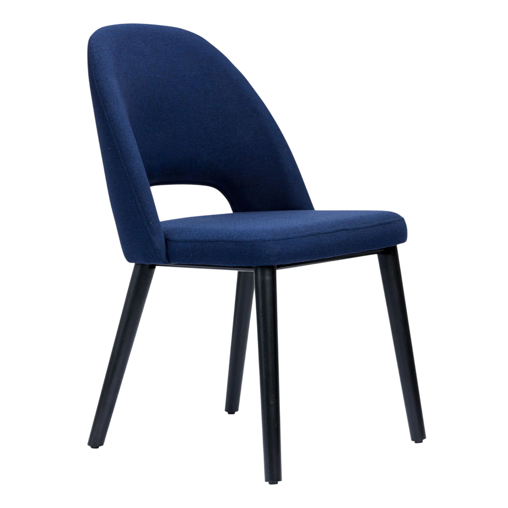 Durafurn Semifreddo Chair - Black Legs/Navy Woven Fabric commercial kitchen equipment
