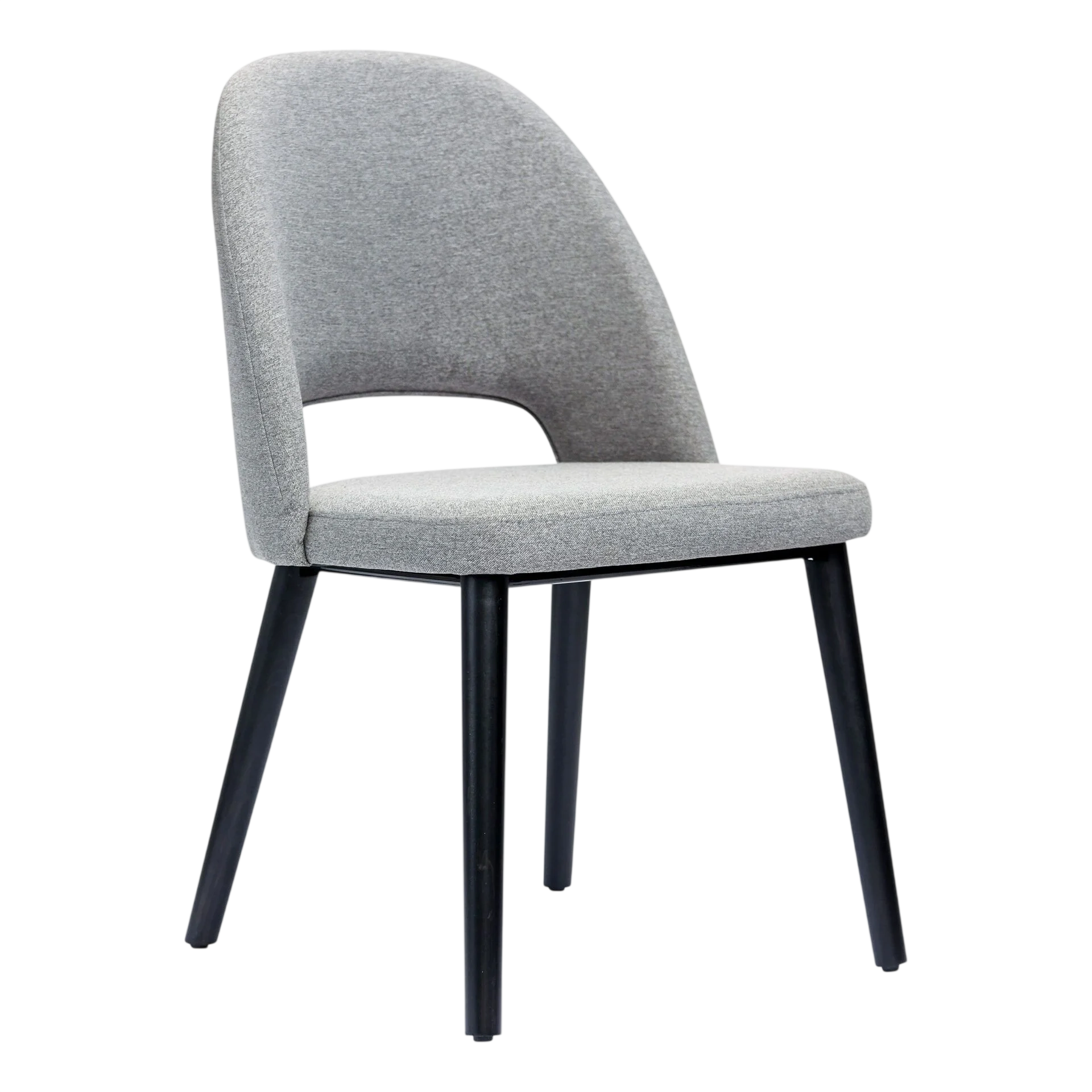 Durafurn Semifreddo Commercial Chair - Black Legs, Taupe Woven Fabric commercial kitchen equipment