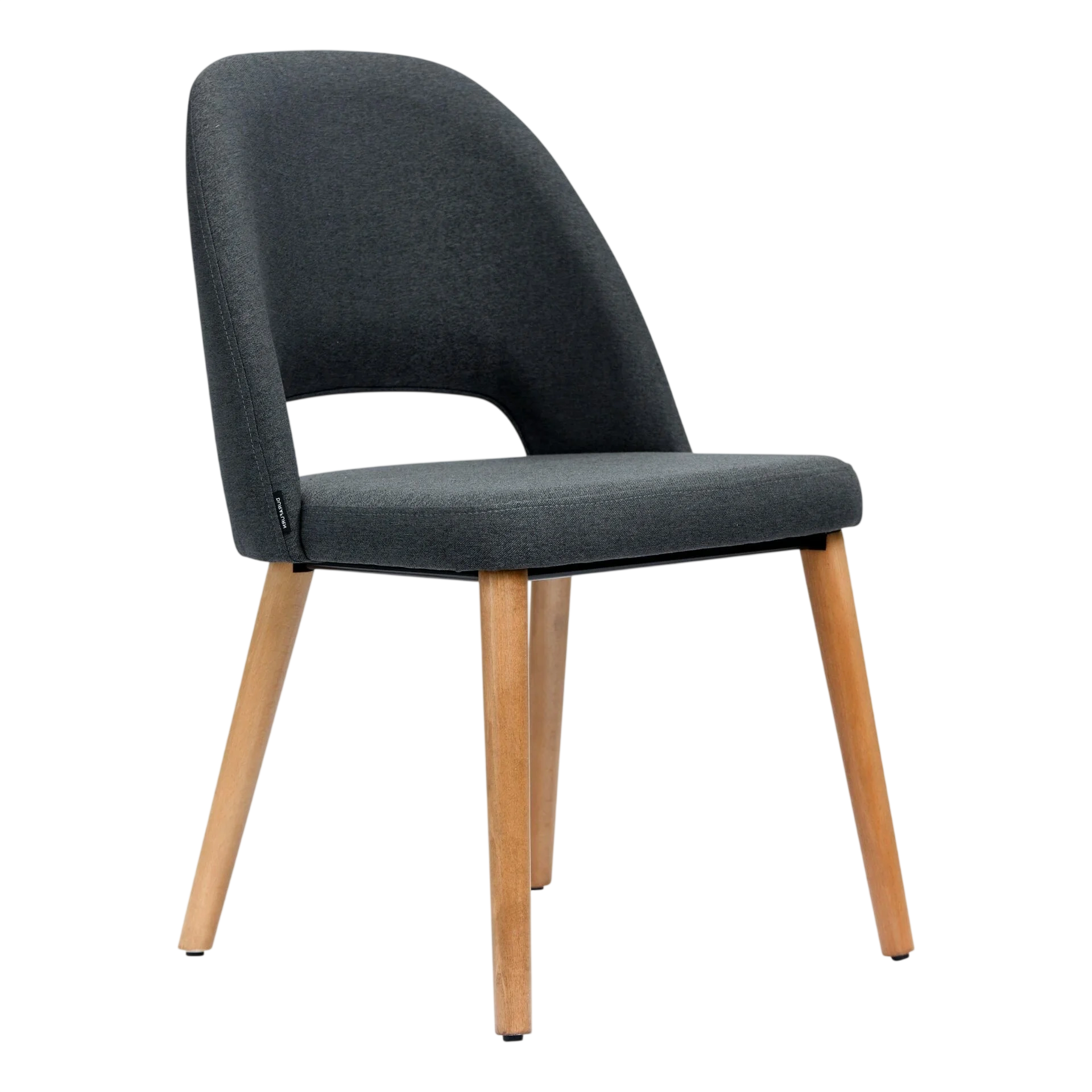 Semifreddo Chair - Trojan Oak Legs/Anthracite Woven Fabric commercial kitchen equipment