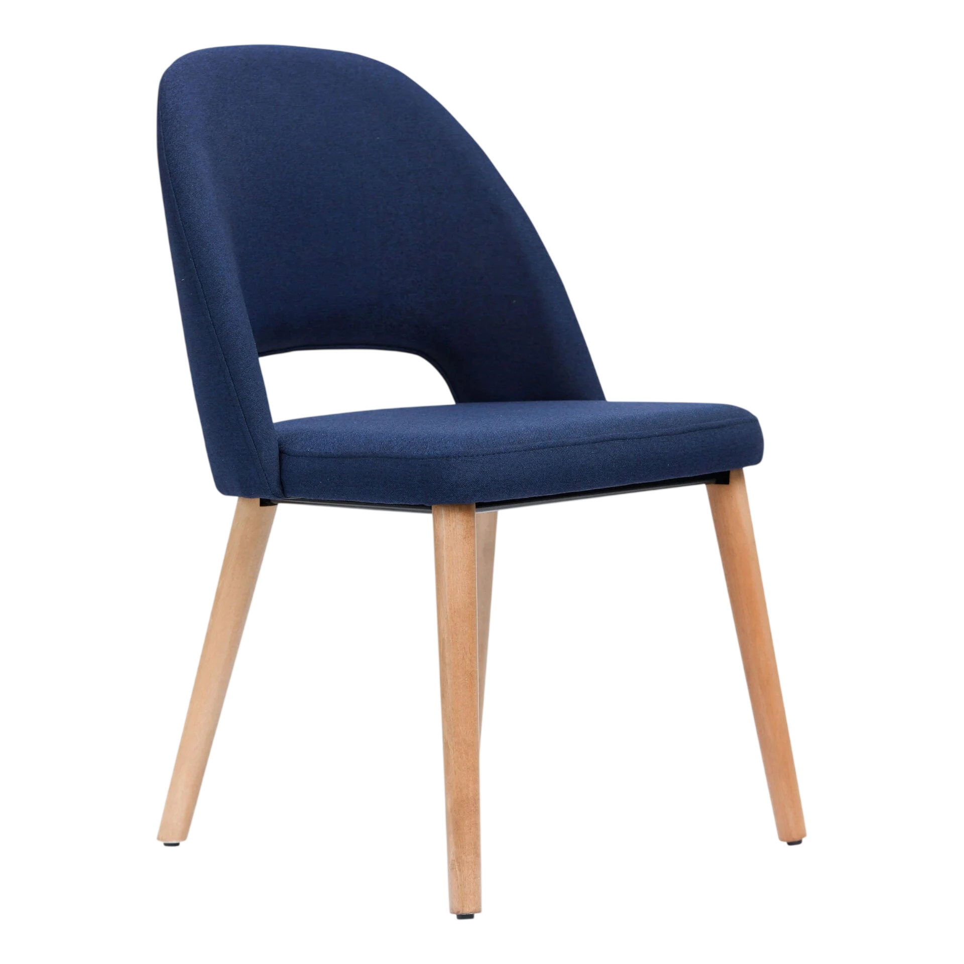 Semifreddo Chair - Trojan Oak Legs/Navy Woven Fabric commercial kitchen equipment