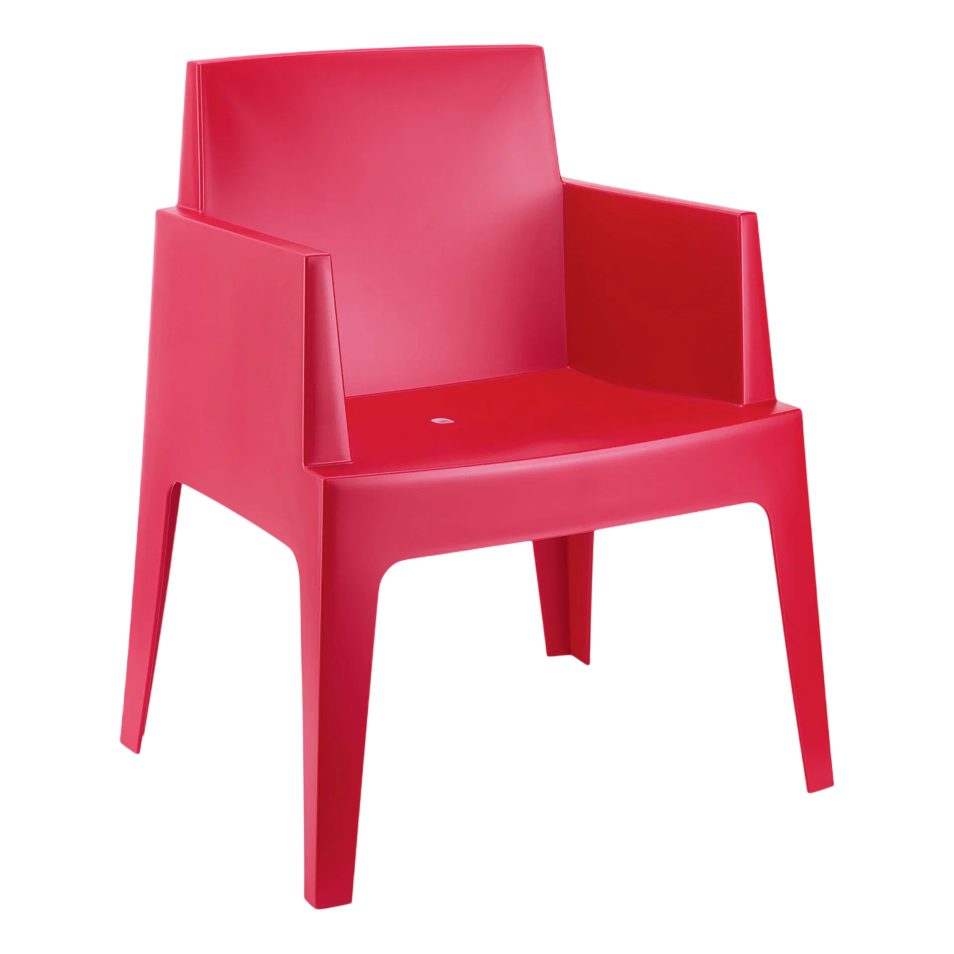 Box Arm Chair - Red commercial kitchen equipment
