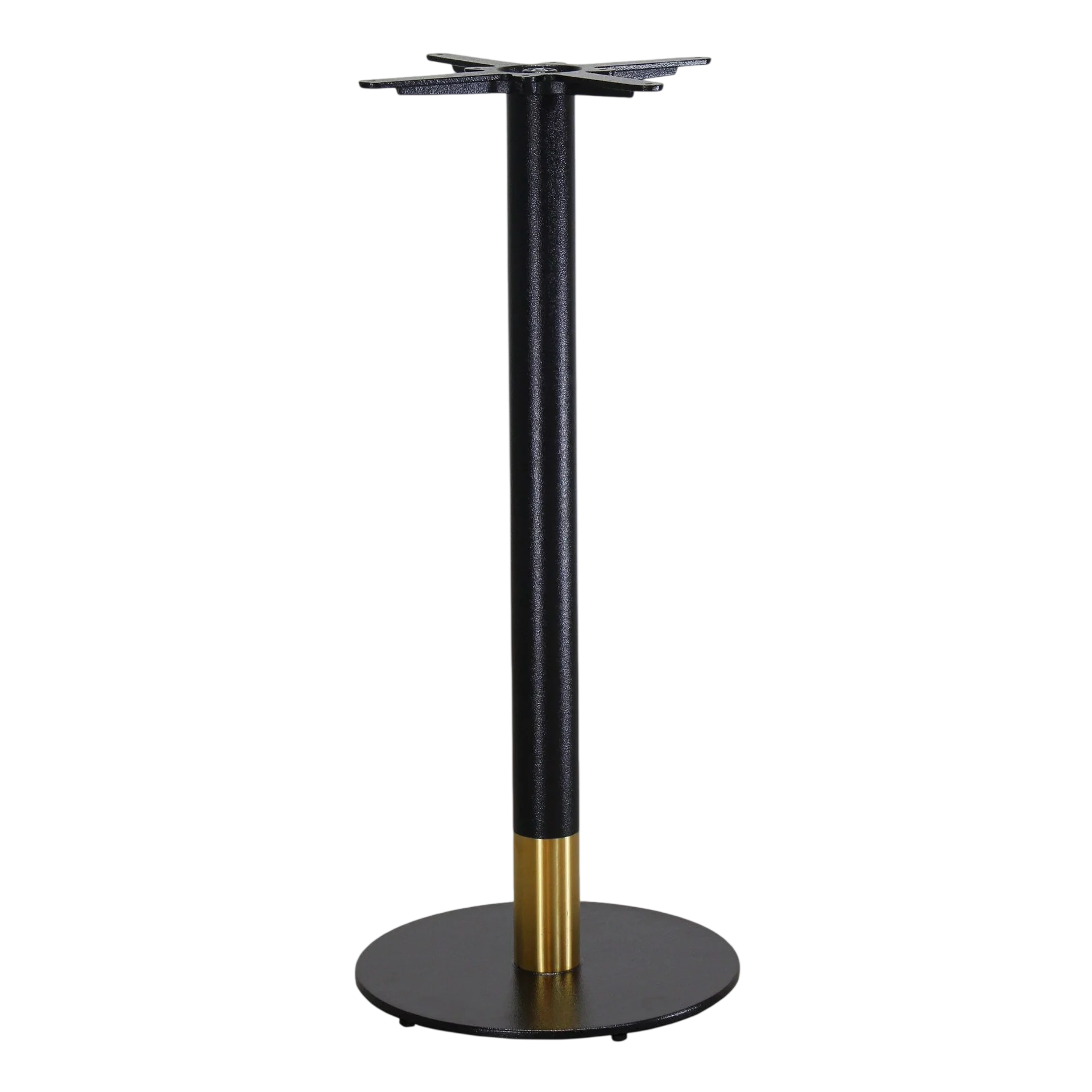 Disco Bar Table Base 450DIA - Two Tone - Black/Gold commercial kitchen equipment