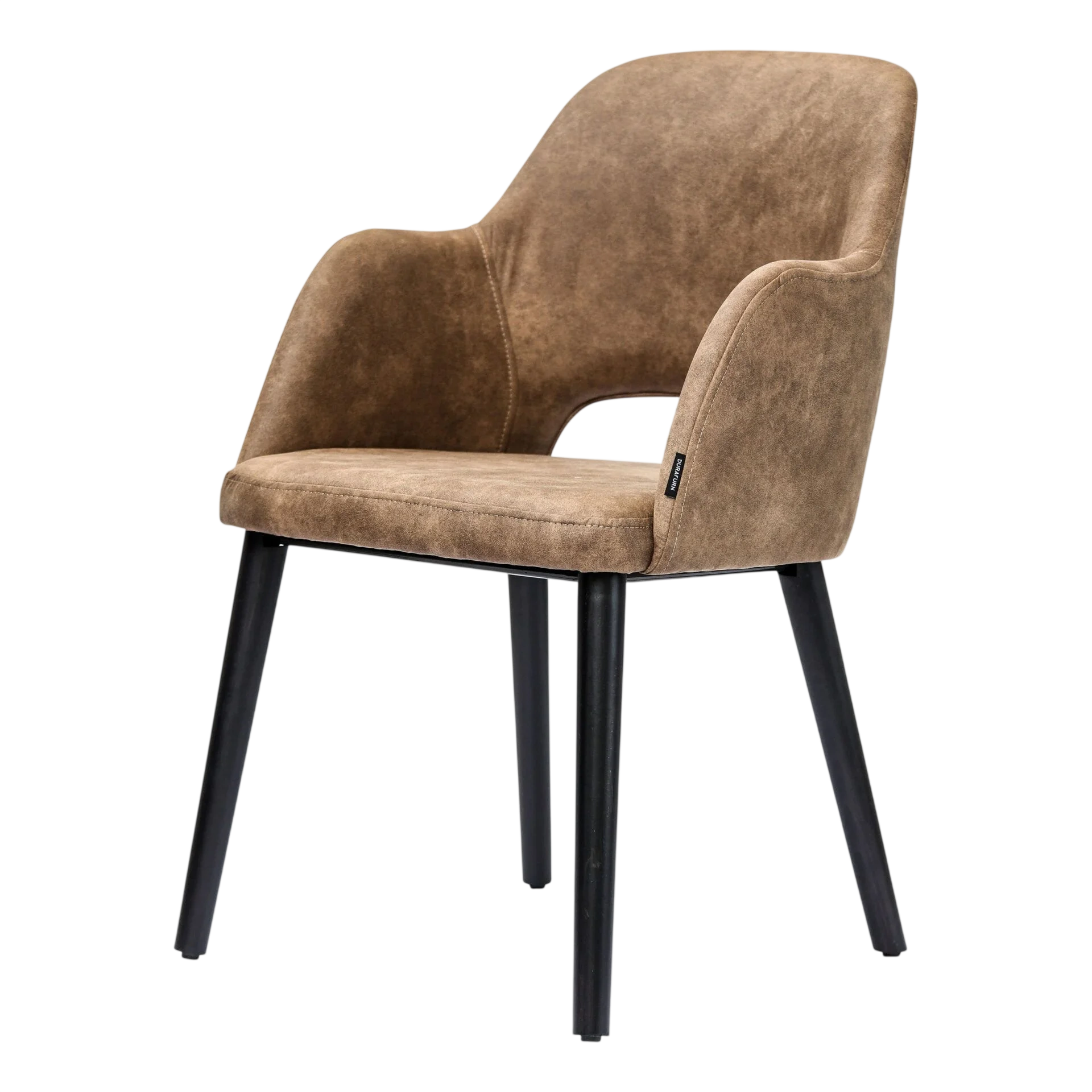 Sorbet Chair with Black Legs & Luxe Mocha Fabric - A Staple in Commercial Grade Seating commercial kitchen equipment
