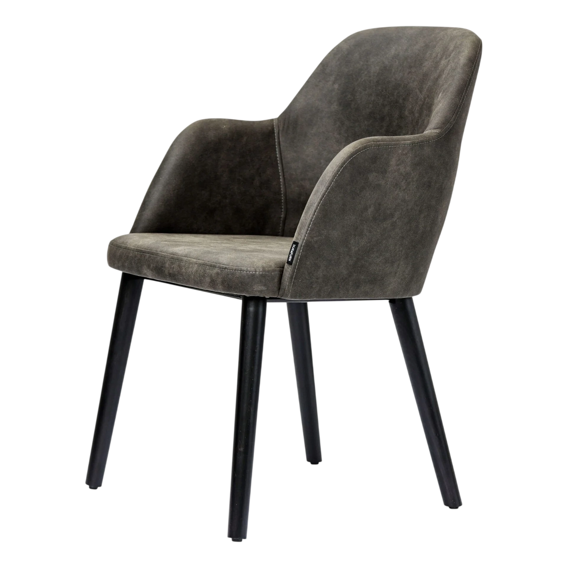 Premium Charcoal Furnlink Sorbet Chair with Durable Black Legs commercial kitchen equipment