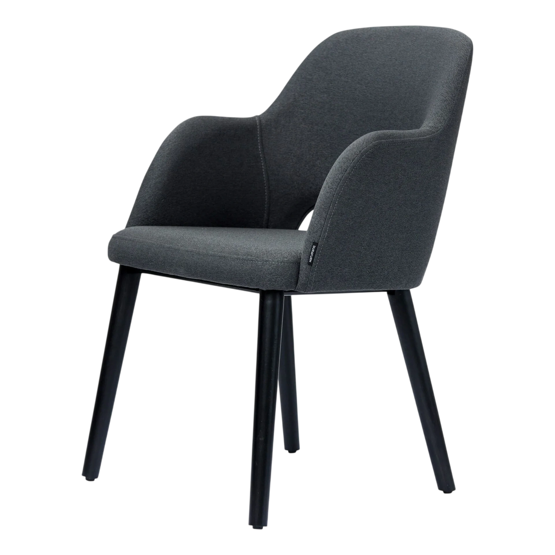 Durafurn Sorbet Chair - Black Legs/Anthracite Woven Fabric commercial kitchen equipment